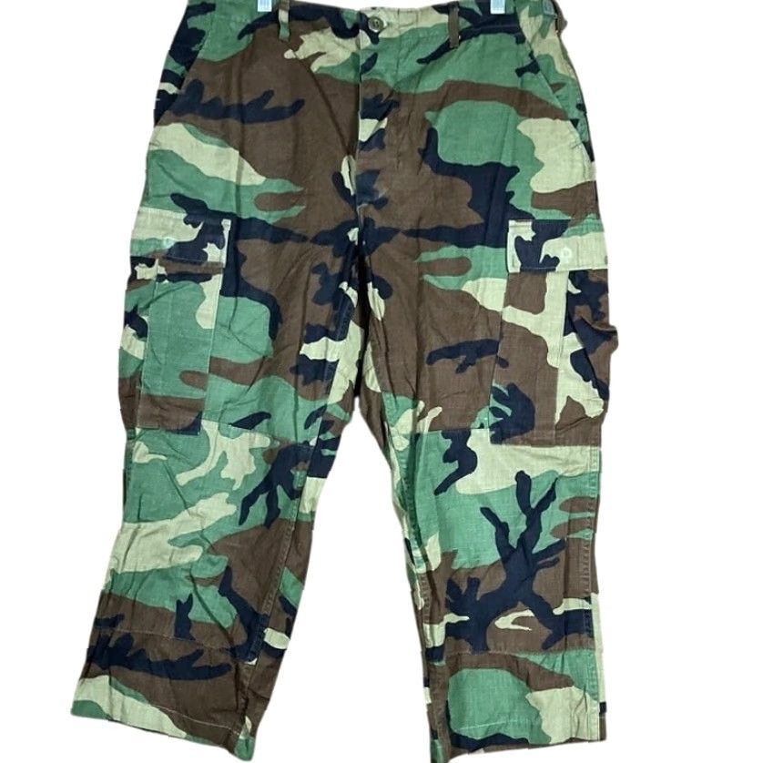Vintage VINTAGE Military Army Combat Unisex M-65 field Trousers Green Woodlands Camo Uniform MR Size US 31 - 2 Thumbnail
