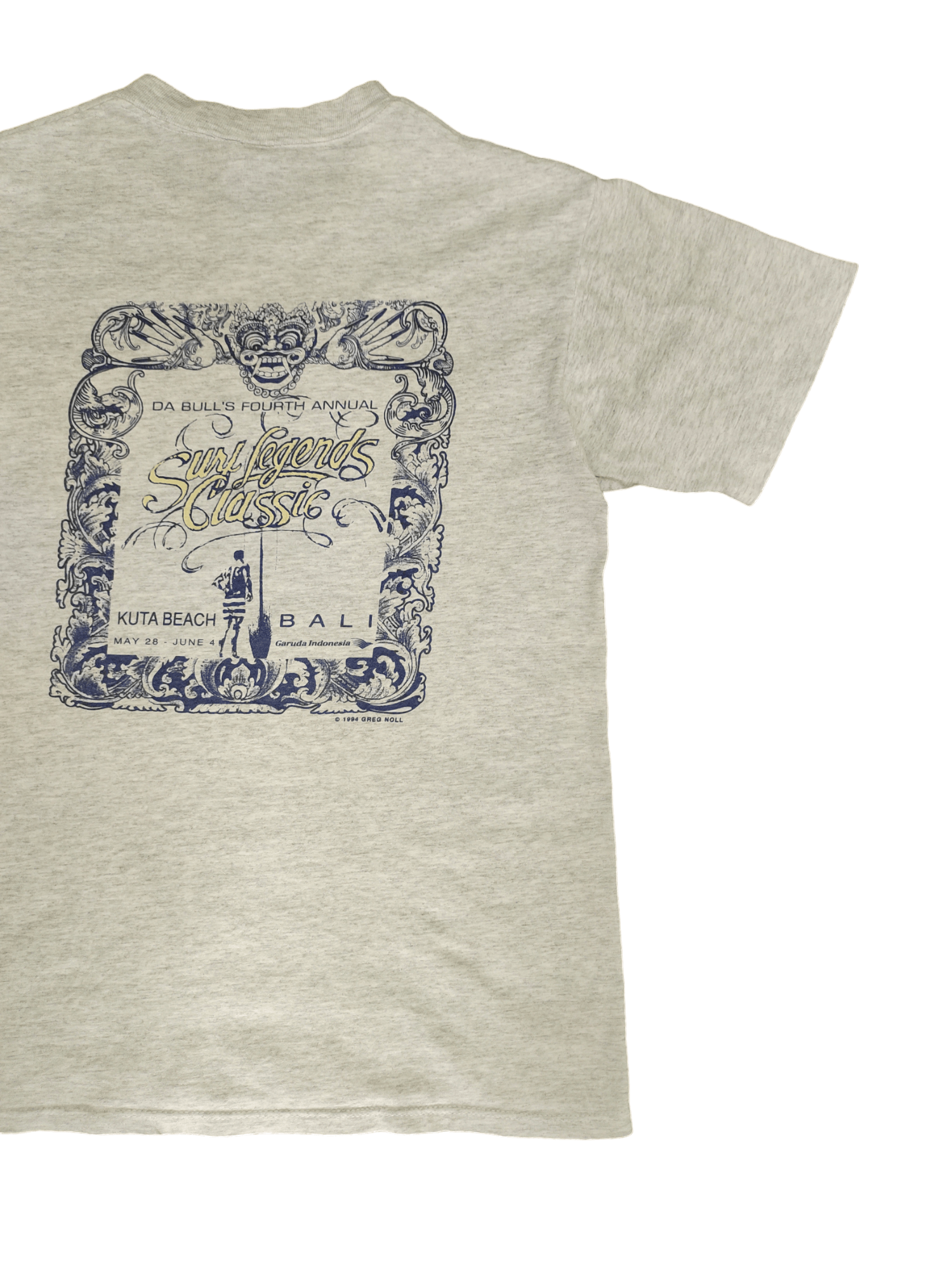 Quiksilver Vtg 90's Greg Noll Da Bull's Fourth Annual Surfing T-Shirt Size US M / EU 48-50 / 2 - 5 Thumbnail