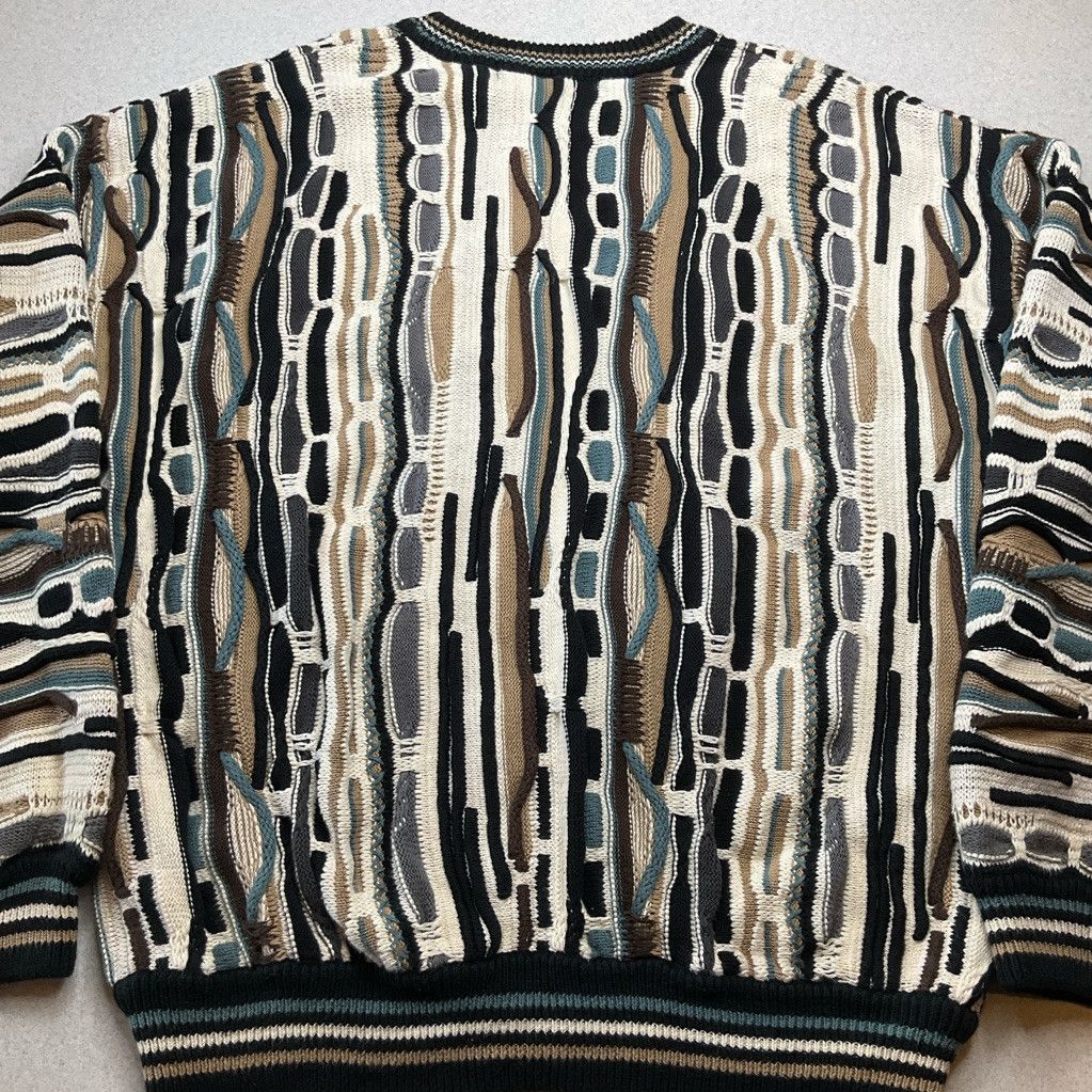 Cotton Traders Vintage Cotton Traders Coogi Style 3D Sweater Large Brown Size US L / EU 52-54 / 3 - 4 Thumbnail