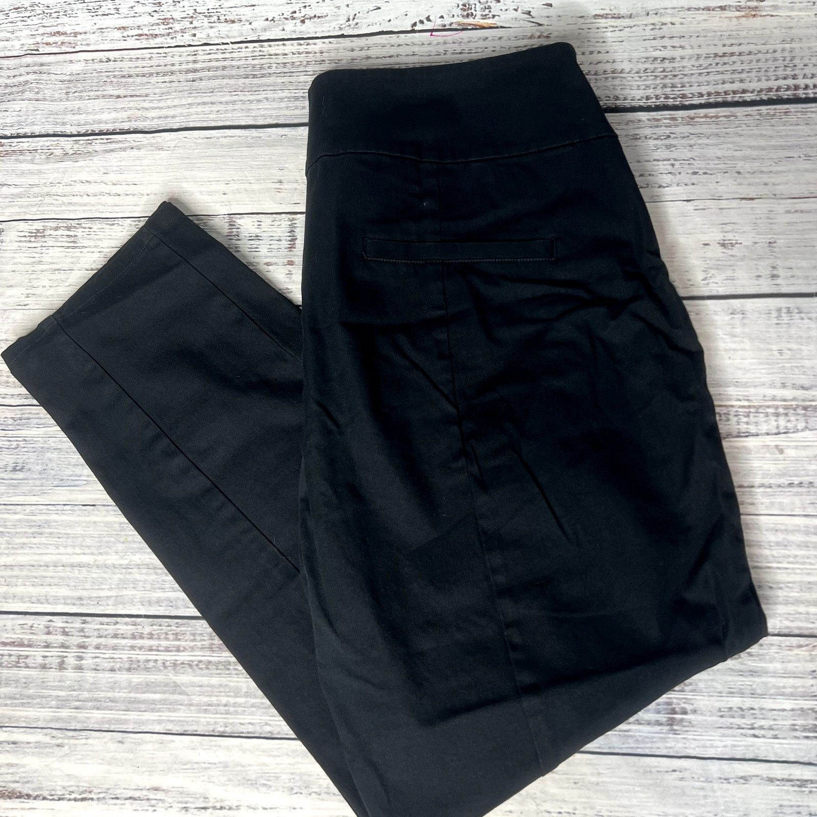 Eileen Fisher Eileen Fisher Organic Signature Trouser Pant True Black Med Size 30" / US 8 / IT 44 - 3 Thumbnail