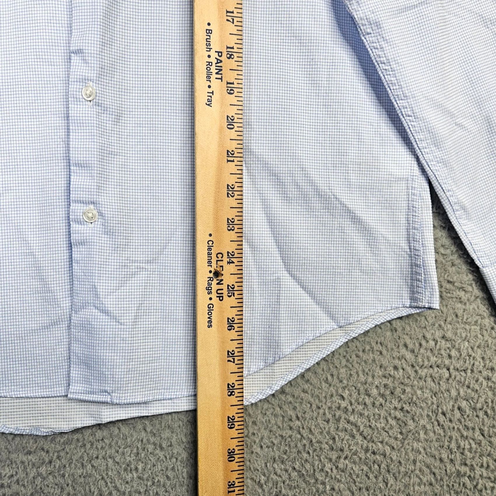 Nordstrom Nordstrom Rack TRIM FIT Men’s casual button down plaid blue shirt Size 16 Size US L / EU 52-54 / 3 - 7 Thumbnail