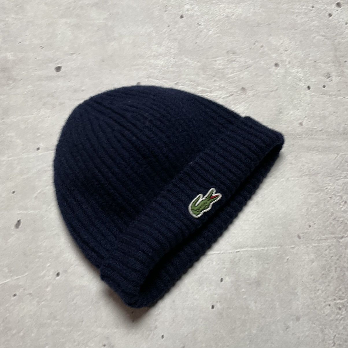 Lacoste × Vintage Vintage Lacoste Unisex Wool Beanie hat cap y2k Size ONE SIZE - 4 Thumbnail