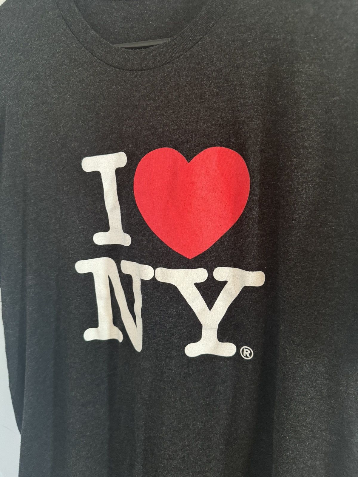 I Love NY × Vintage I LOVE NY Classic Dark Grey T-Shirt Polyester No Tag Size US M / EU 48-50 / 2 - 2 Thumbnail