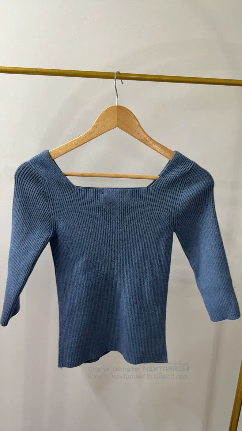 Fendi Fendi Square Neck Slim Knit Top Size XS / US 0-2 / IT 36-38 - 2 Thumbnail