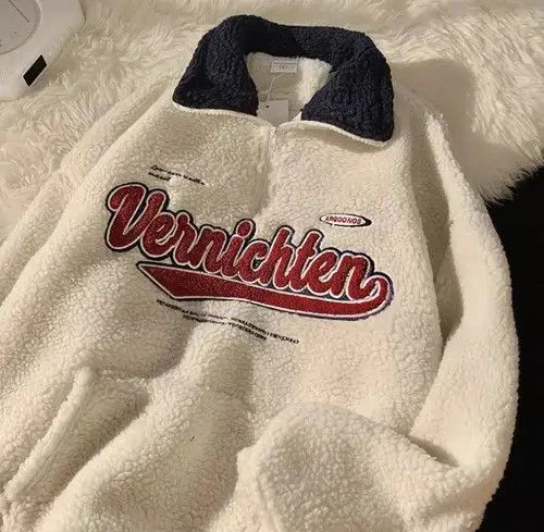 Japanese Brand × Vintage Oversize Fleece Sweatshirt Size US L / EU 52-54 / 3 - 3 Thumbnail