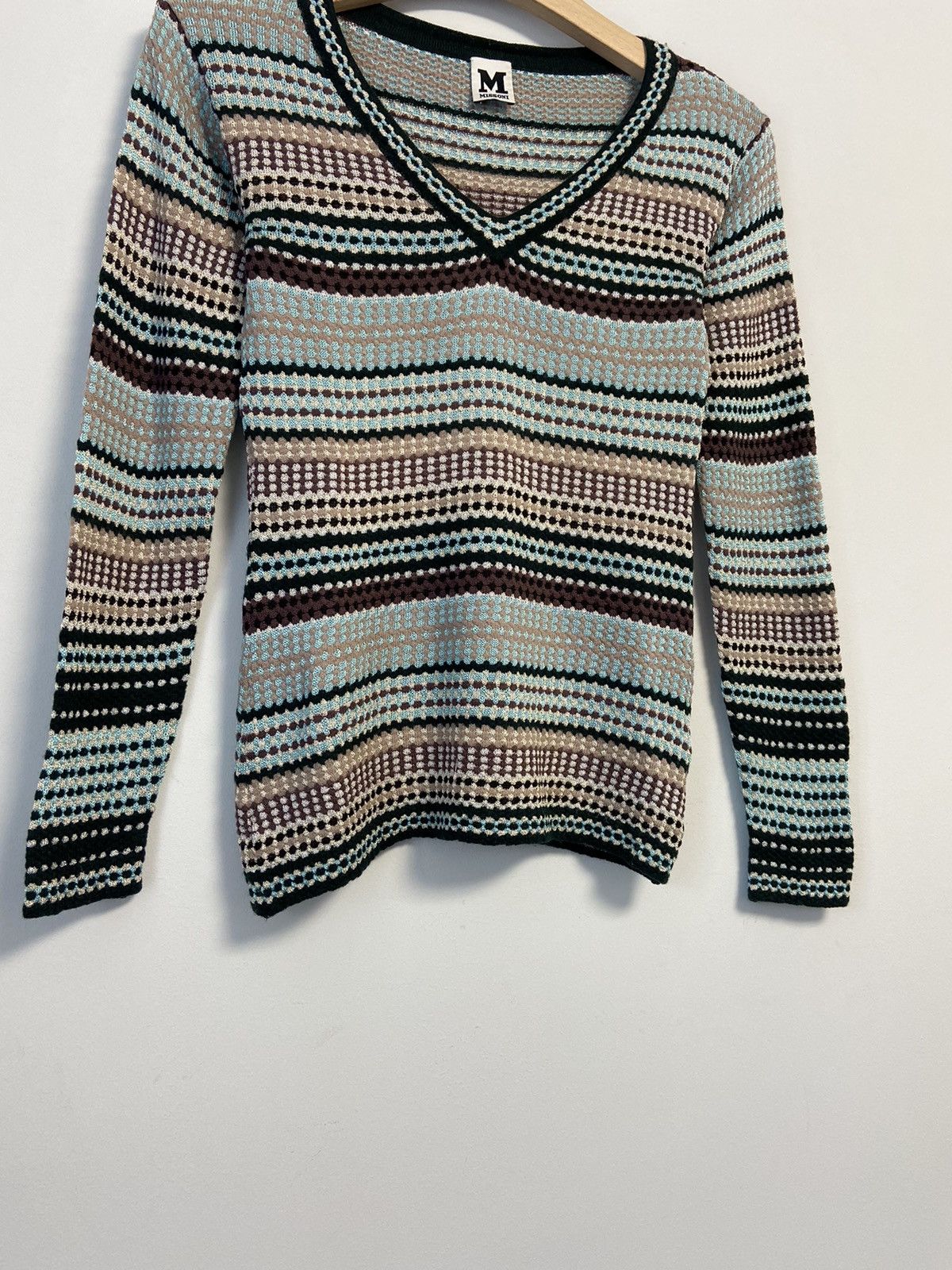 Missoni MISSONI Textured Thin Knit Pullover Sweater Top Size 40 Size M / US 6-8 / IT 42-44 - 3 Thumbnail