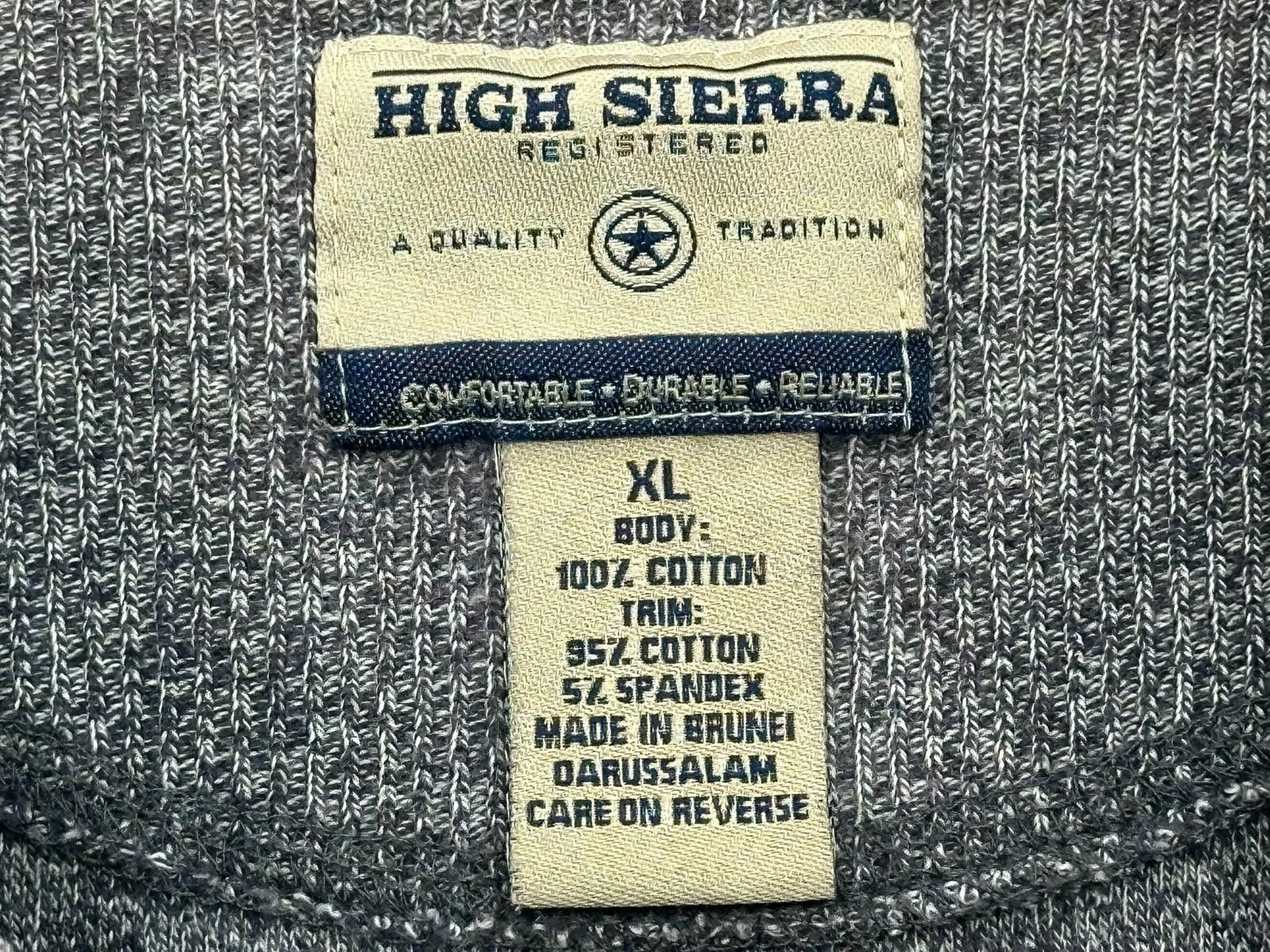 High Sierra High Sierra 1/4 Button 100% Cotton Pullover Blue Mens XL Size US XL / EU 56 / 4 - 8 Thumbnail