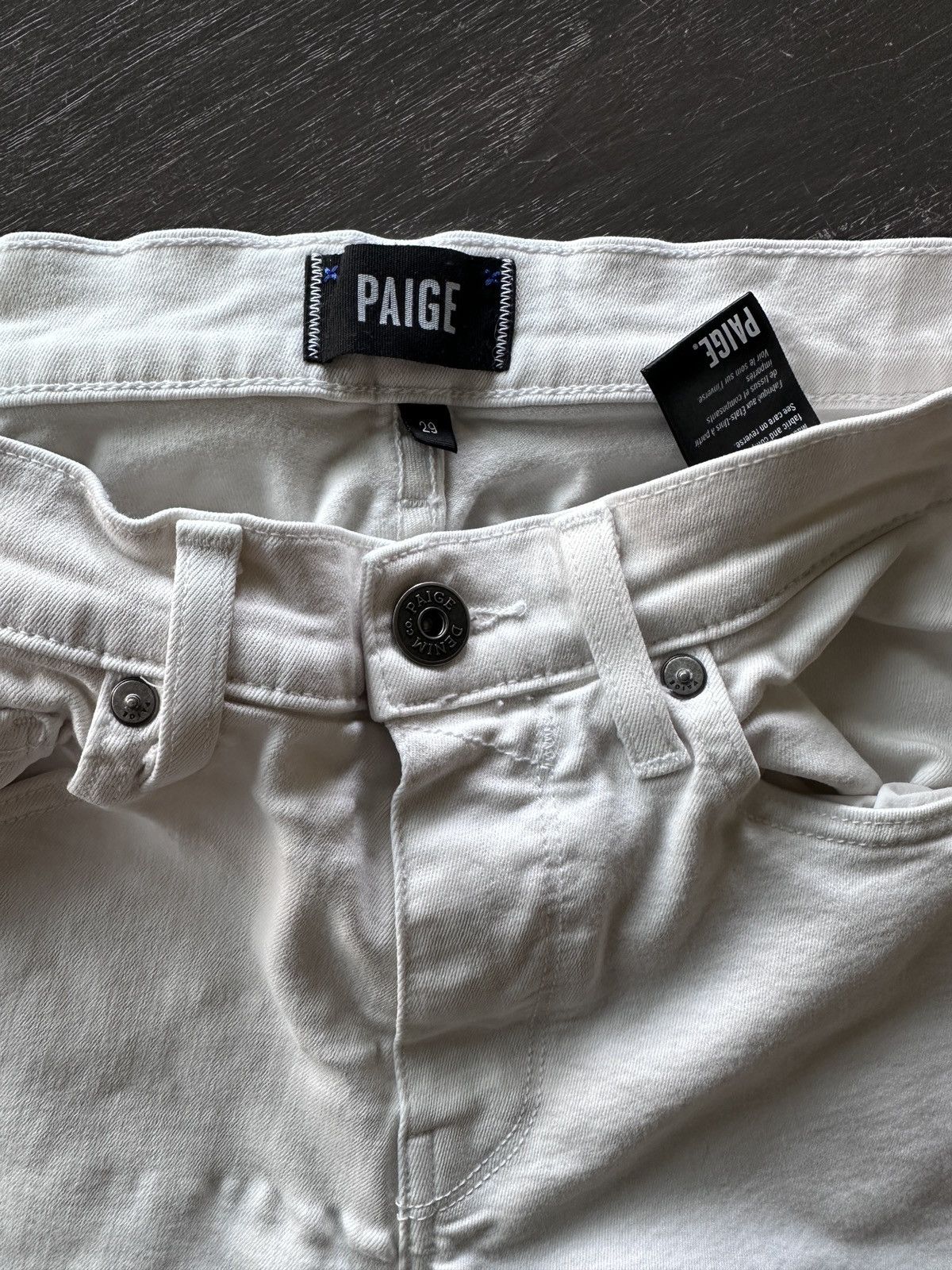Paige Paige White Denim Pants - Mens 29 Size US 29 - 2 Thumbnail