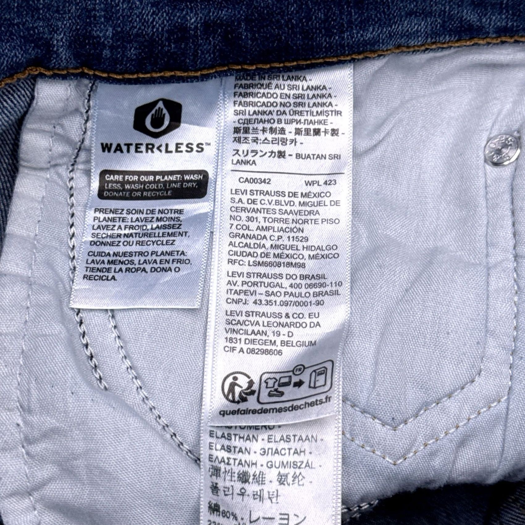 Levi's Levi's 724 High Rise Slim Straight Jeans Womens 25 Stretch Distressed 25x32 New Size 42" / US 20 - 7 Thumbnail