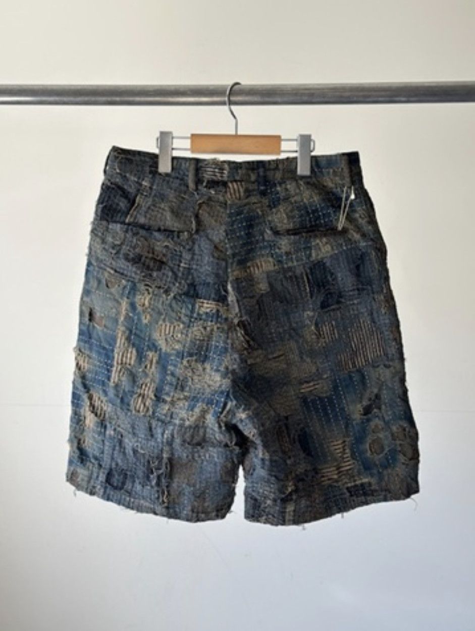 Kapital Kapital Boro Ivy Denim Shorts Size US 33 - 3 Thumbnail