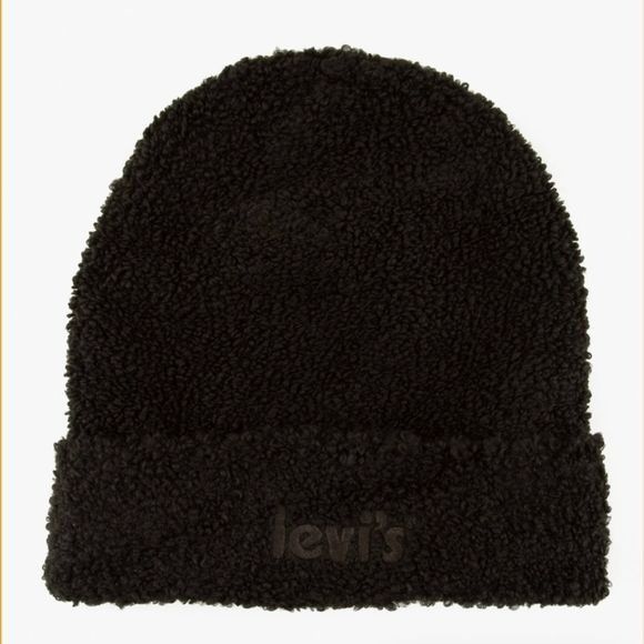 Levi's Levi’s Cozy Beanie Boucle Hat - Black Size ONE SIZE - 1 Thumbnail