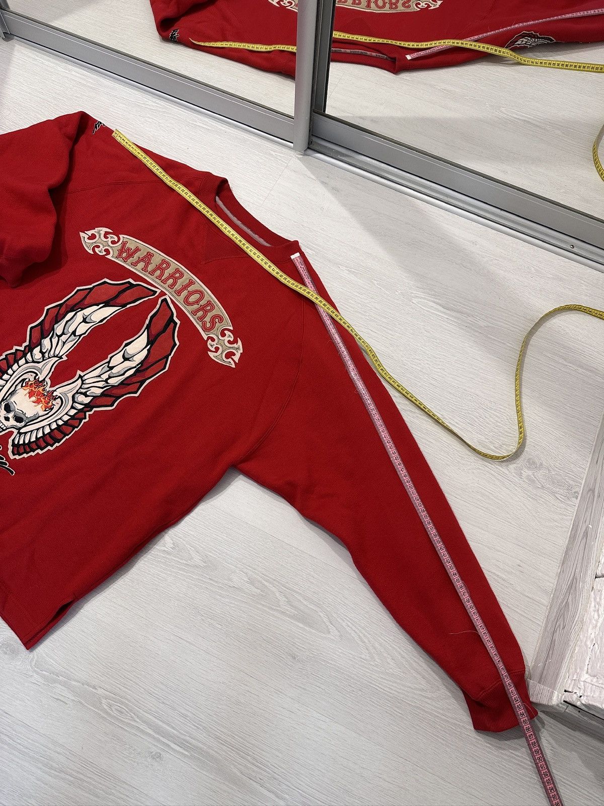 Other Vintage Johnny Blaze Warriors Sweatshirt XL Red Rare 90s Size US XL / EU 56 / 4 - 20 Thumbnail