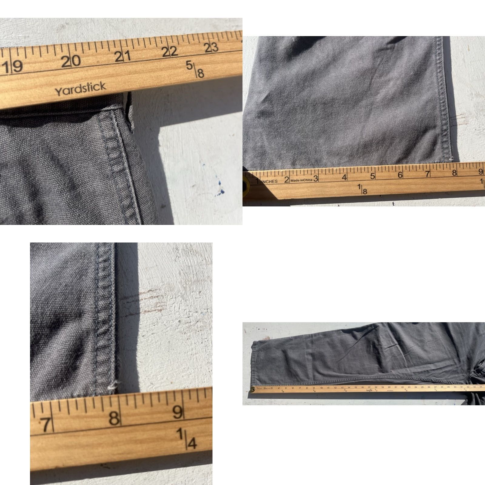 Patagonia VINTAGE Patagonia Pants Gray Solid 40 Flat Front Regular 32in Inseam 5-Pocket Chino Mens Size US 40 / EU 56 - 9 Thumbnail
