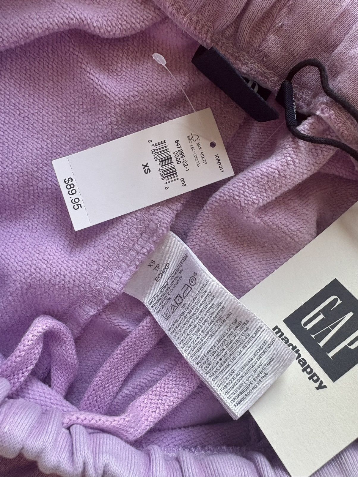 Gap × Madhappy Gap x MadHappy Lavender Straight Leg Sweatpants Size XS Size 26" / US 2 / IT 38 - 6 Thumbnail