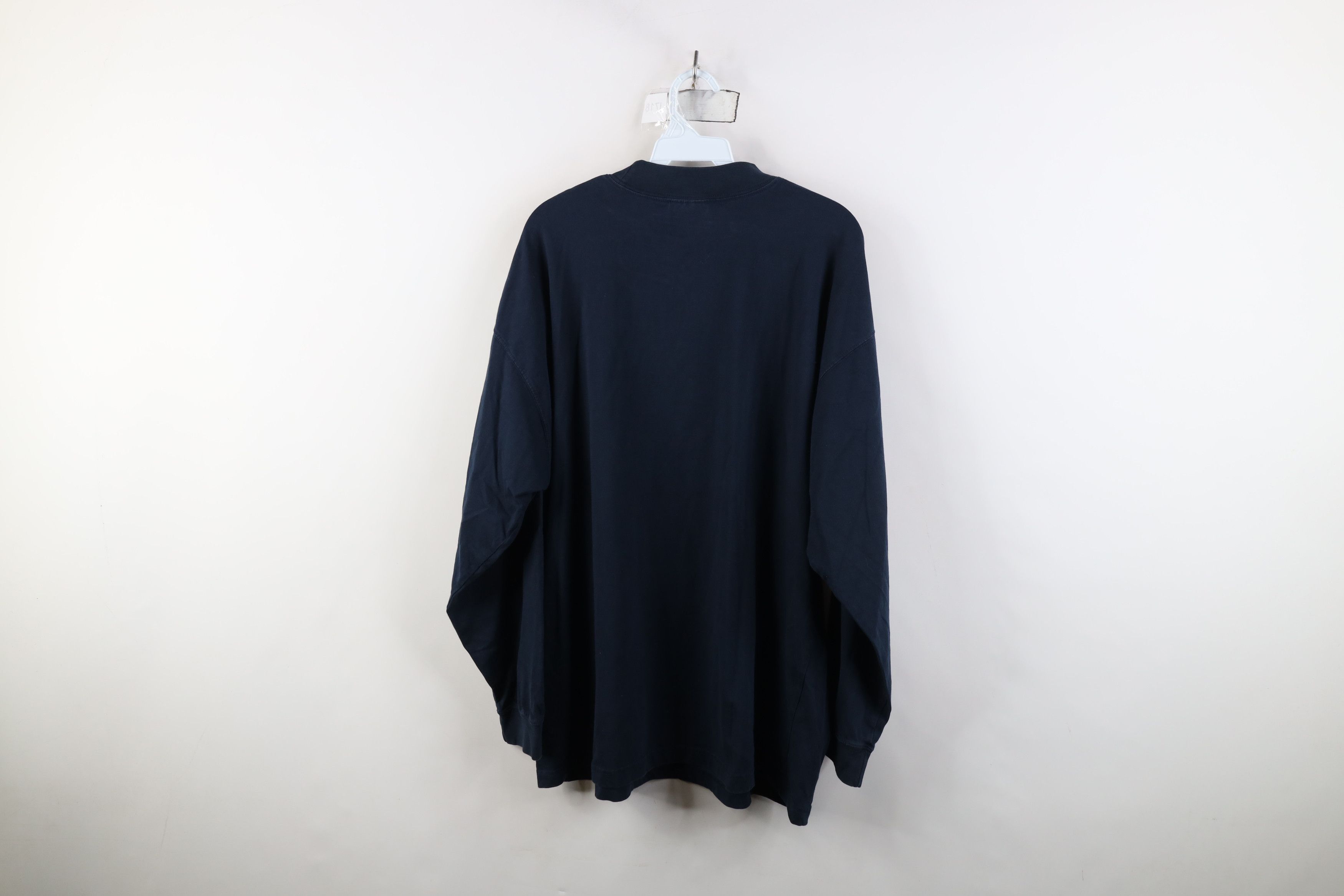 Reebok Vintage Y2K Reebok Logo Mock Neck Long Sleeve T-Shirt Blue Size US XL / EU 56 / 4 - 11 Thumbnail