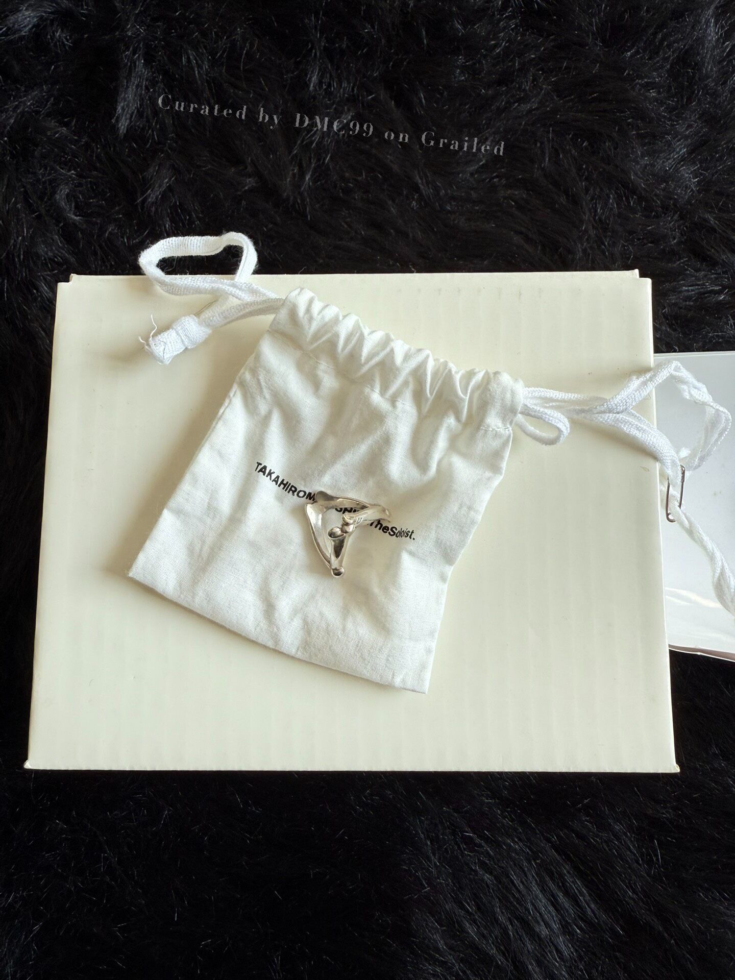 Takahiromiyashita The Soloist. Silver Bone Pattern Wallet Chain