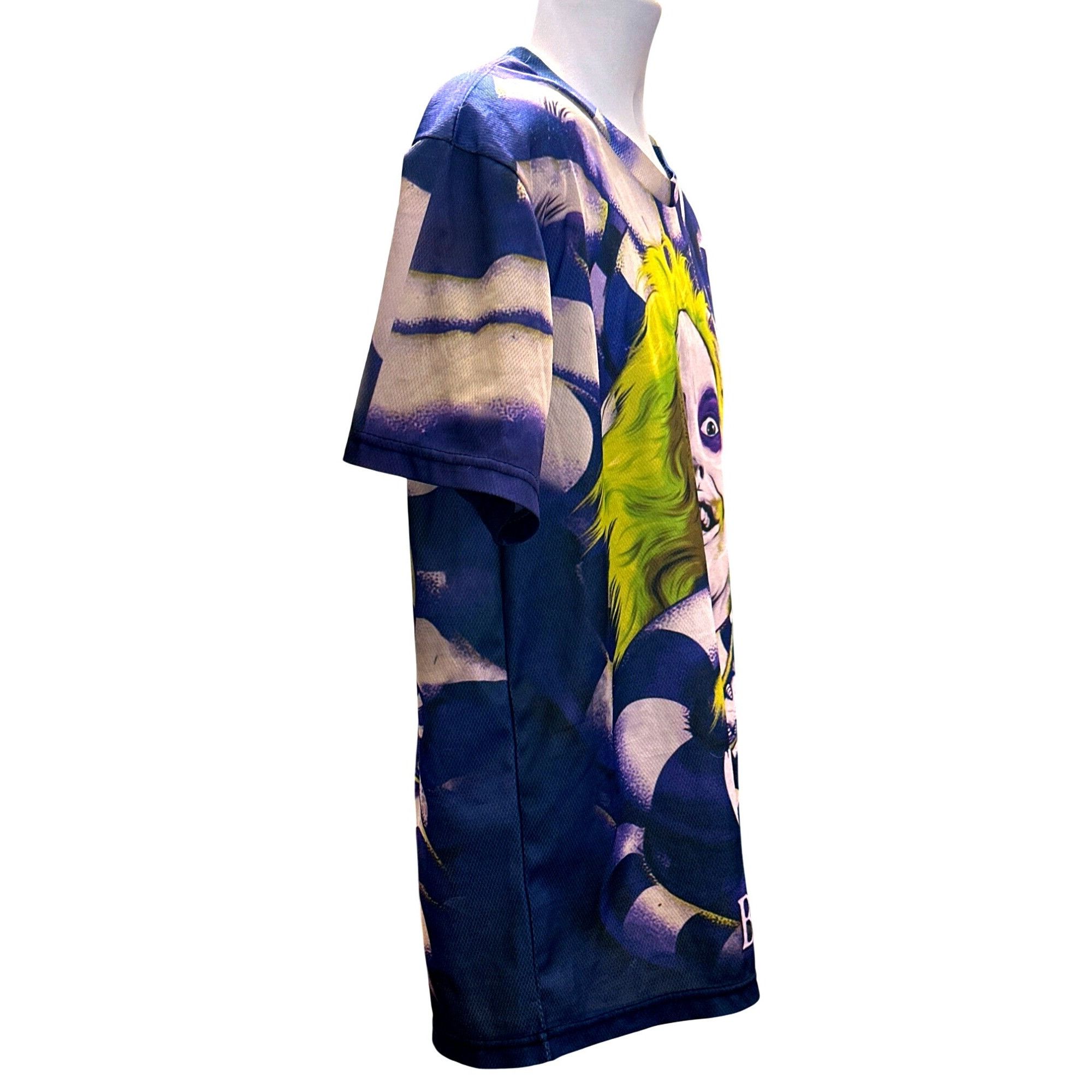 Other CCC Beetlejuice Graphic Tee Shirt Blue Green All Over Print Size US XL / EU 56 / 4 - 4 Thumbnail