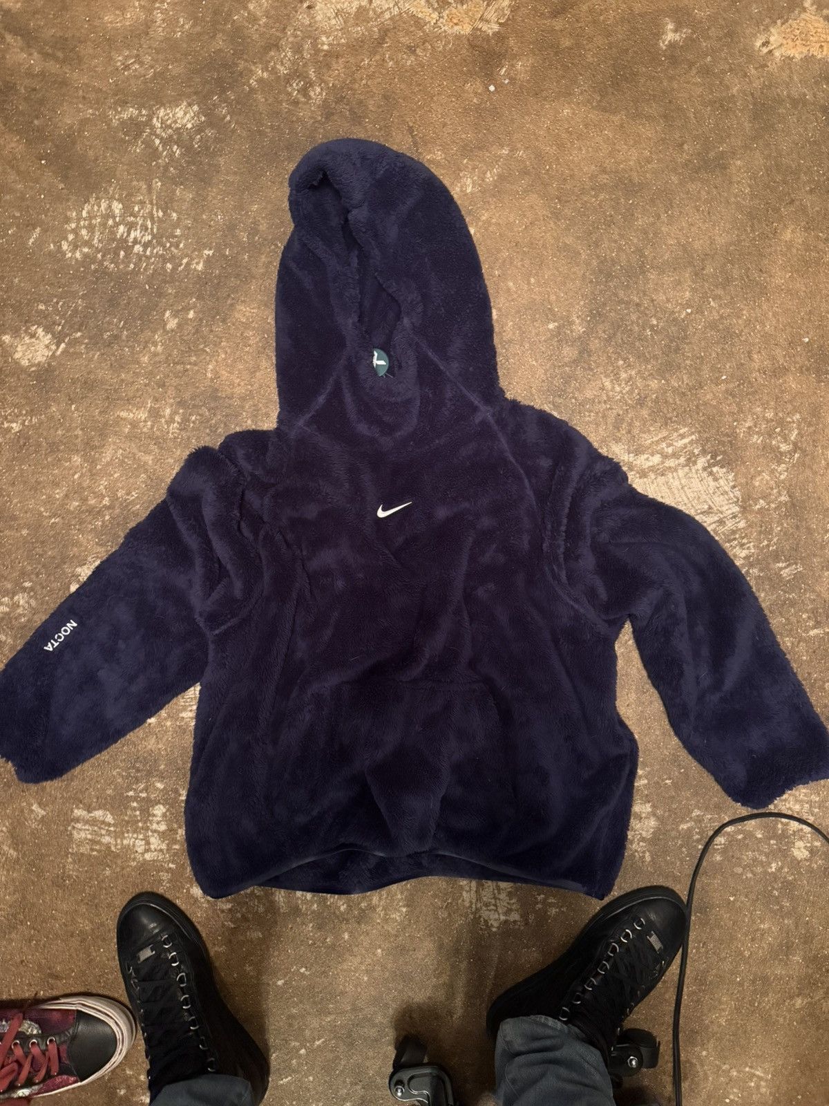 NOCTA Nike X Nocta Womens Chalat Polar Top Dark Blue Size US M / EU 48-50 / 2 - 1 Thumbnail