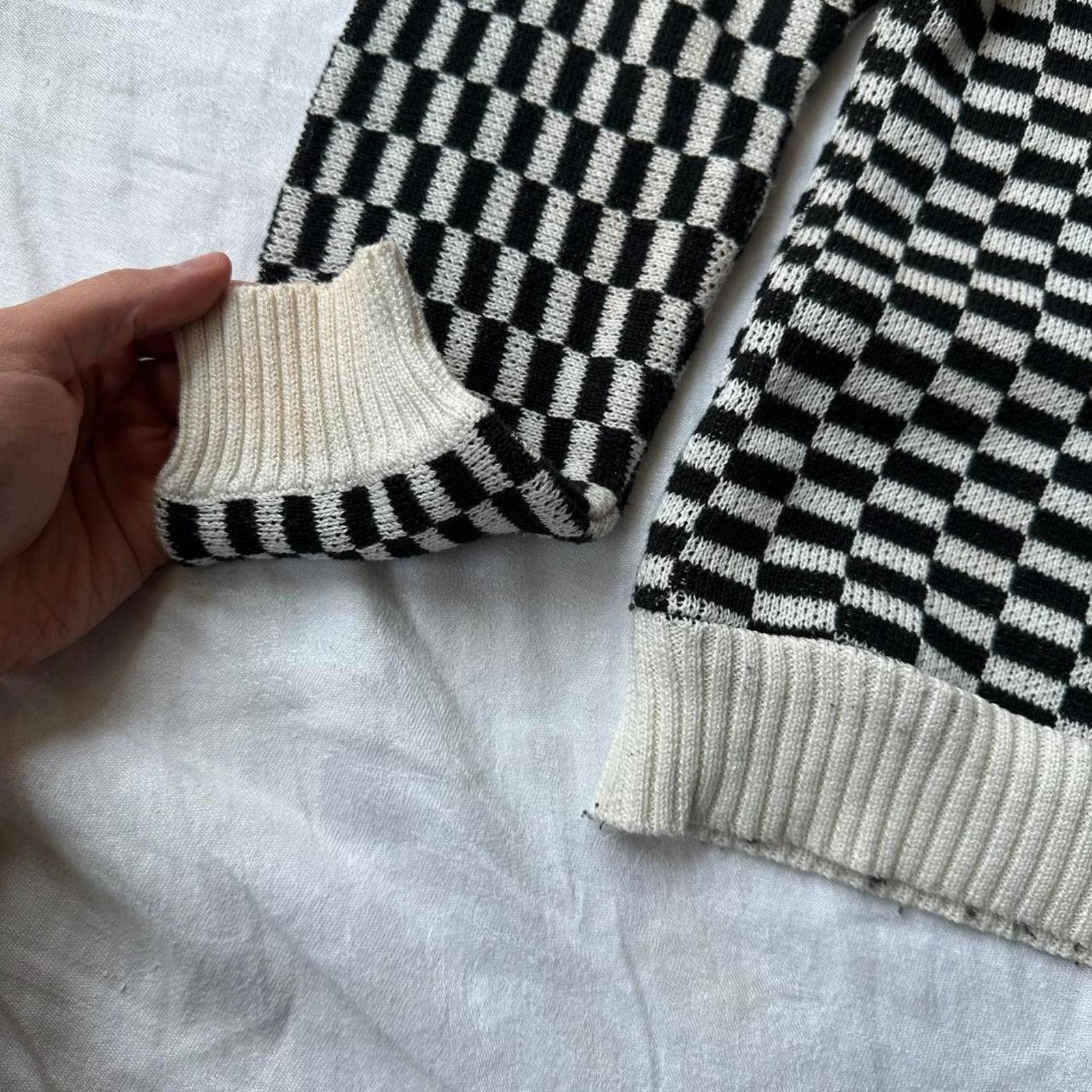 Supreme Rare Black White Checkerboard Supreme Knit Pullover Sweater Size US M / EU 48-50 / 2 - 5 Thumbnail