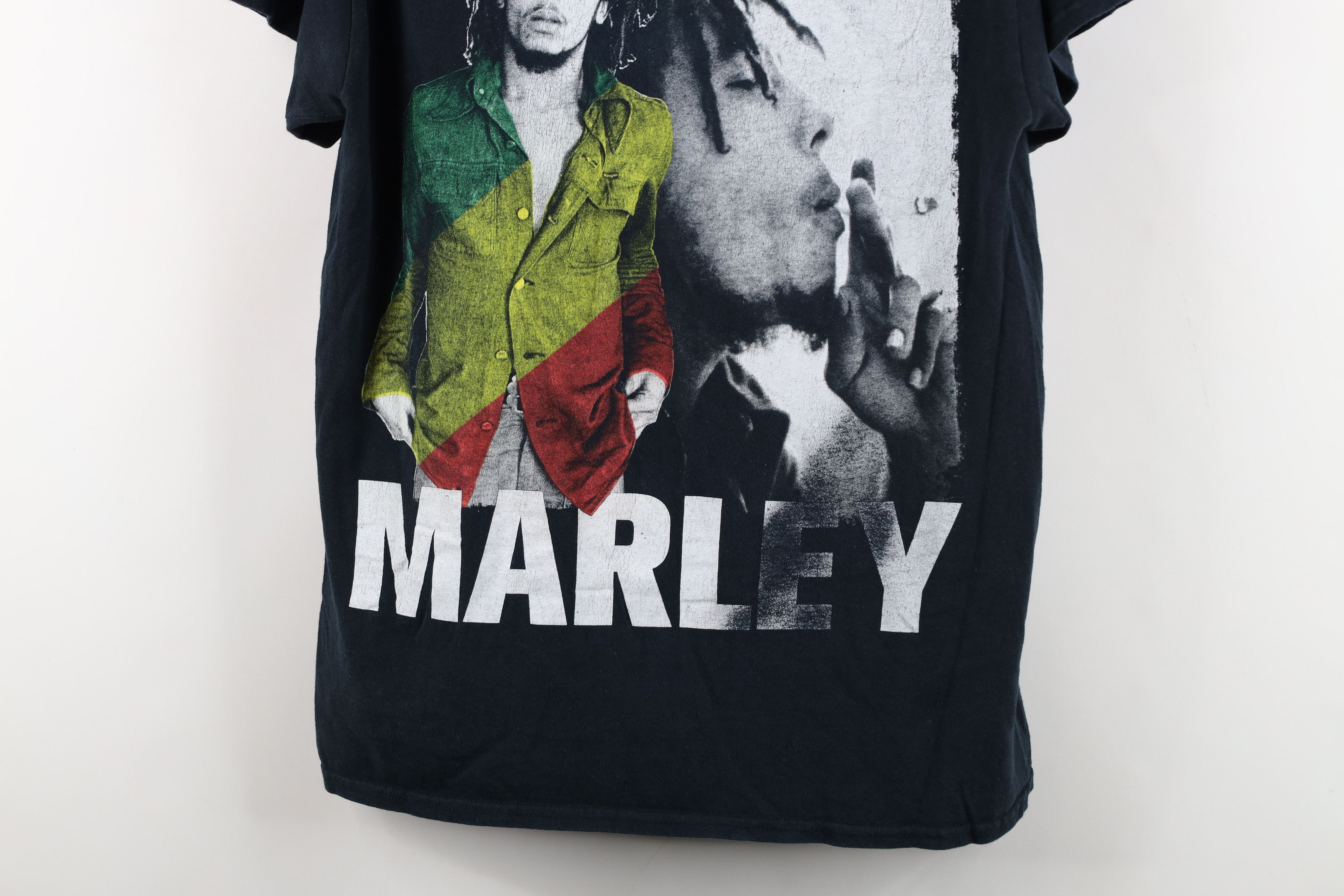 Vintage Vintage Y2K Streetwear Bob Marley Big Logo Rasta T-Shirt Size US M / EU 48-50 / 2 - 3 Thumbnail
