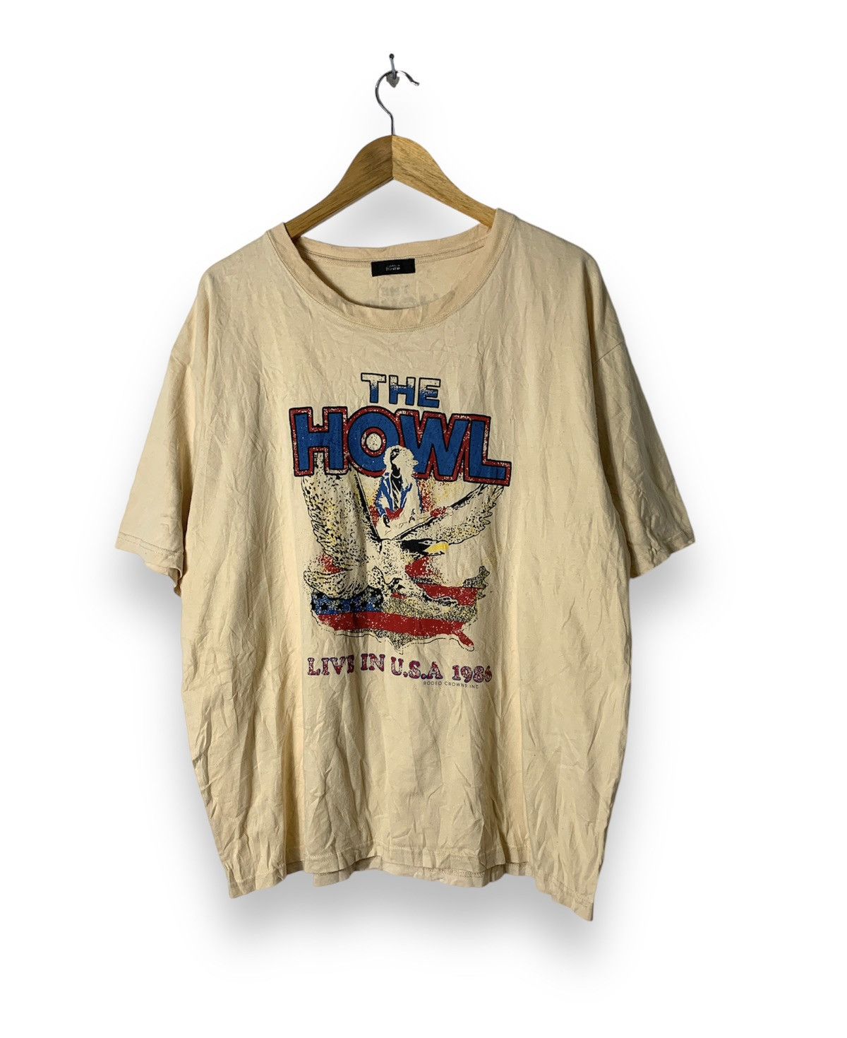 Japanese Brand × Vintage Vintage The Howl Live In USA 1986 Tshirt Size US XXL / EU 58 / 5 - 1 Thumbnail