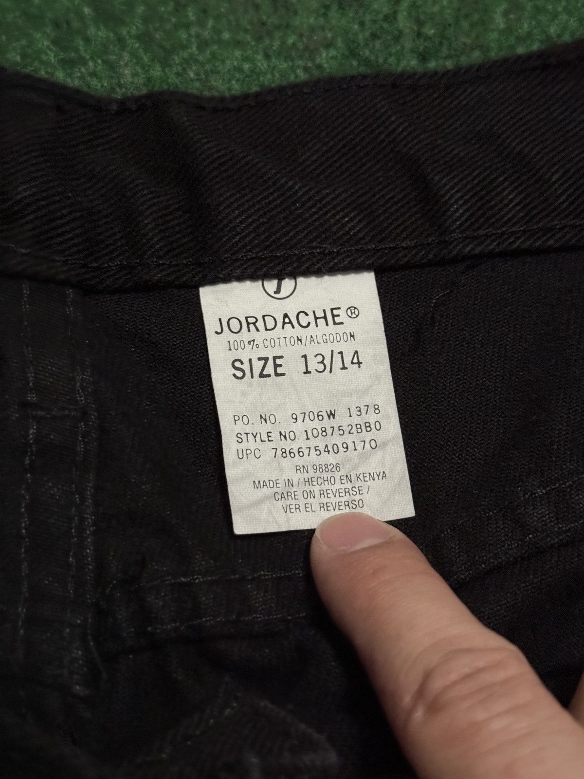 Jordache × Vintage Vintage Y2K Jordache Black Jorts 13/14 6” Denim Shorts Size 36" / US 14 / IT 50 - 3 Thumbnail