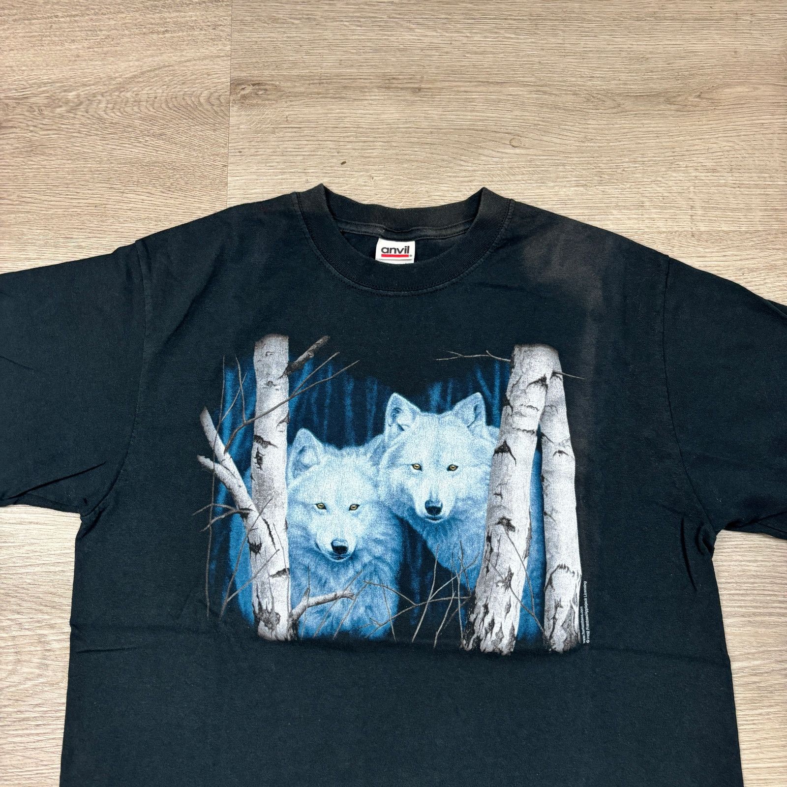 Anvil × Vintage Vintage Y2K Wolves Short Sleeve T Shirt Men's Medium Anvil Size US M / EU 48-50 / 2 - 2 Thumbnail