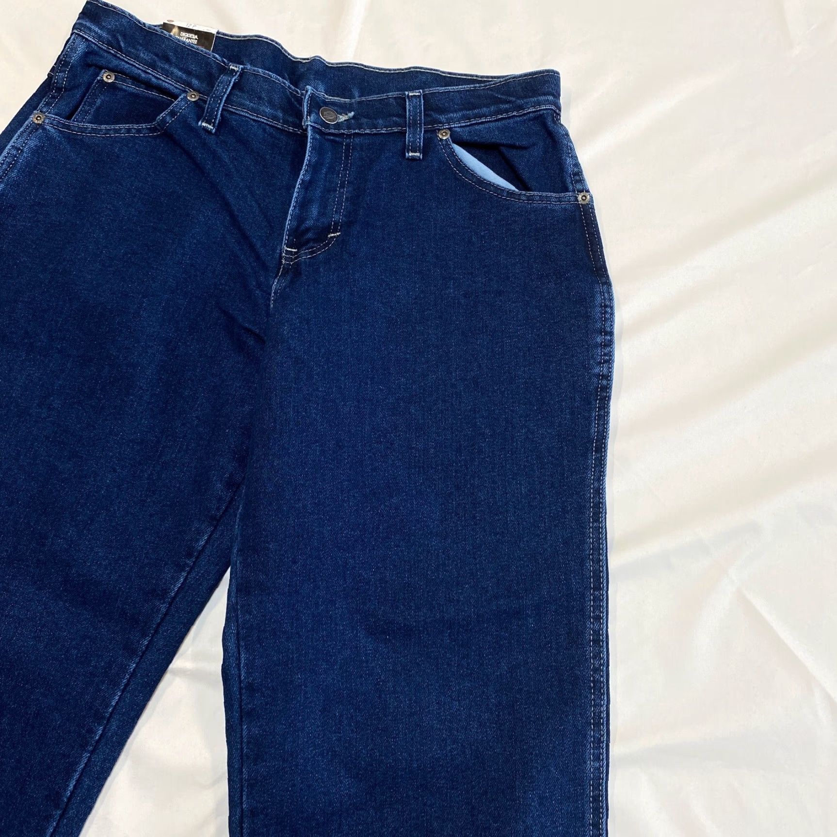 Dickies Dickies Womens Jeans 12P Work 5 Pocket Stretch Comfort Moderate Rise Relaxed Size 34" / US 12 / IT 48 - 4 Thumbnail