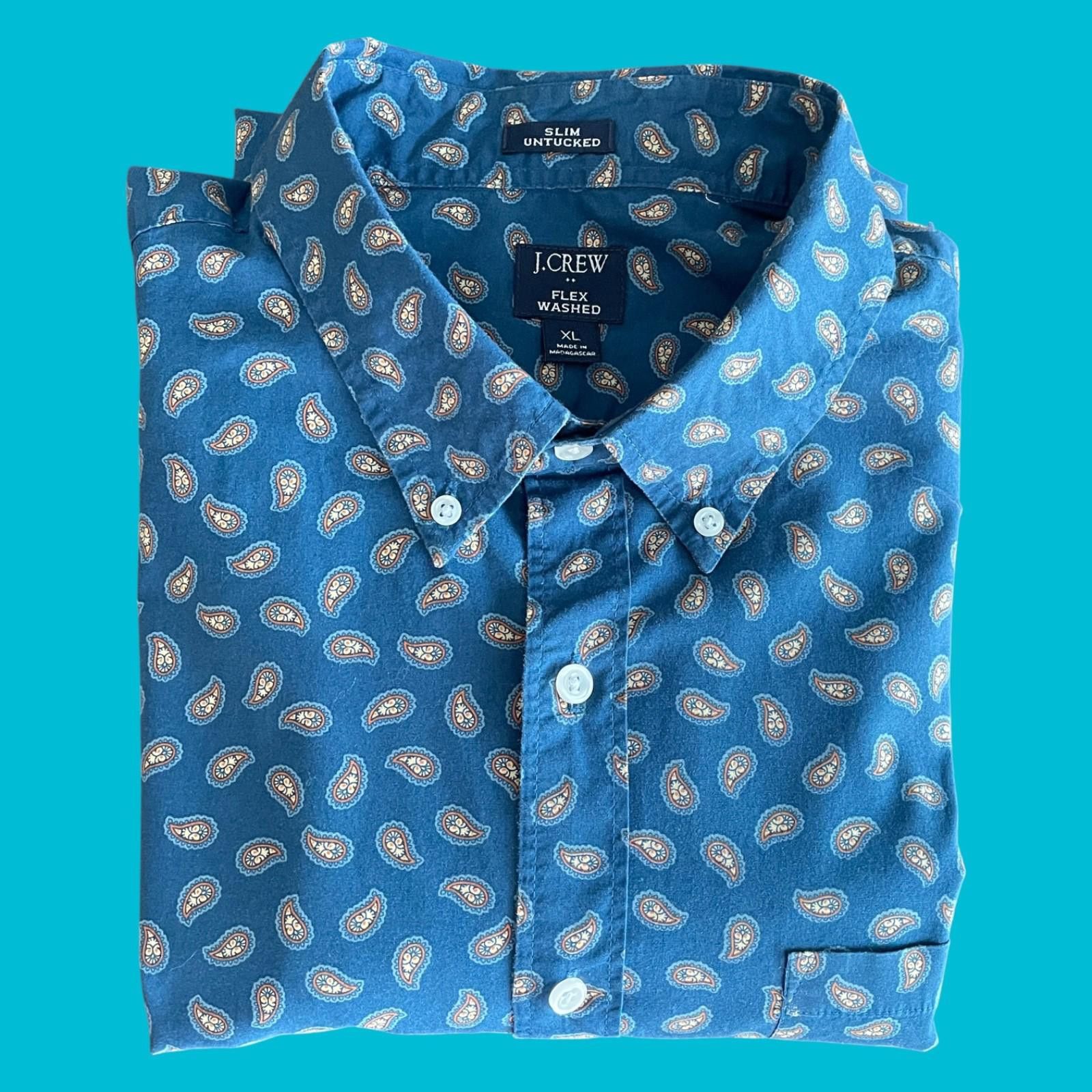 J.Crew J.Crew Paisley LS Button Down Shirt Men’s XL Slim Untucked Size US XL / EU 56 / 4 - 1 Thumbnail