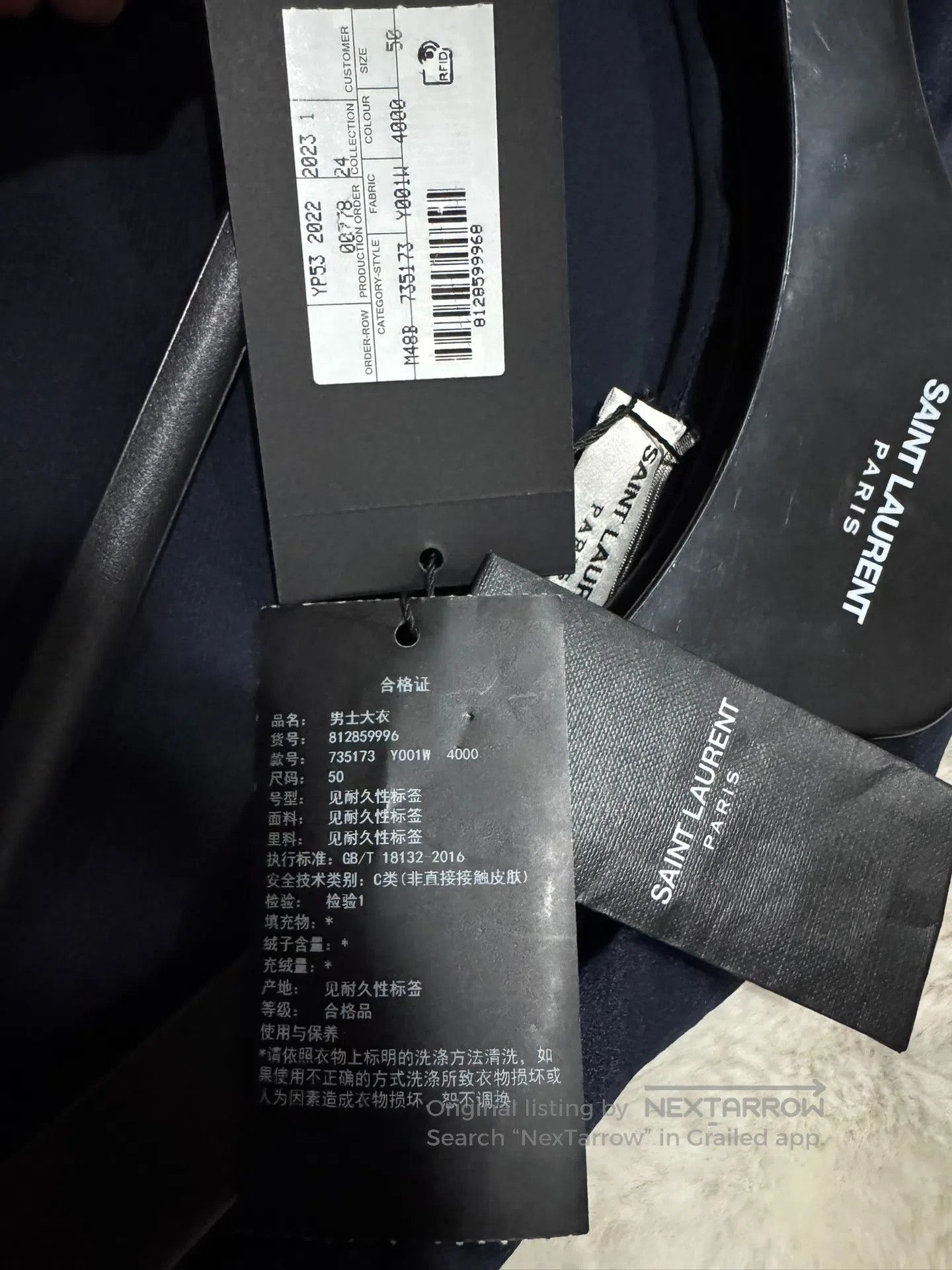 Saint Laurent Paris Saint Laurent Paris Silk Men's Coat Bathrobe Sleepwear| Size US M / EU 48-50 / 2 - 6 Thumbnail