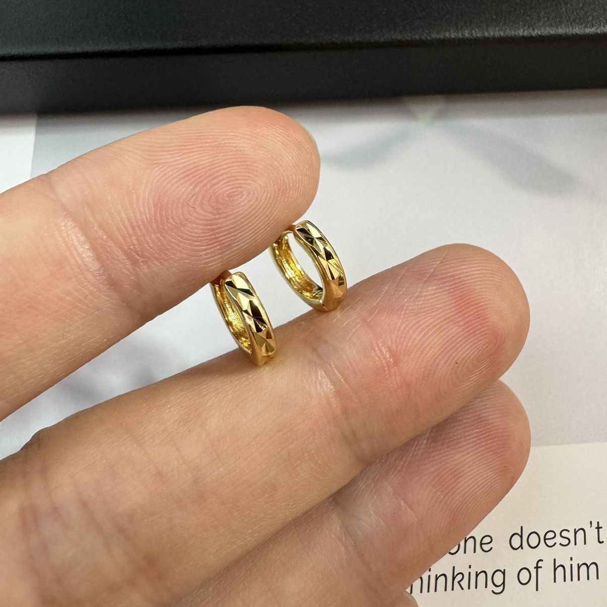 Other 10mm Small Gold Hoop Earrings for Men Women Unisex Earrings Size ONE SIZE - 6 Thumbnail