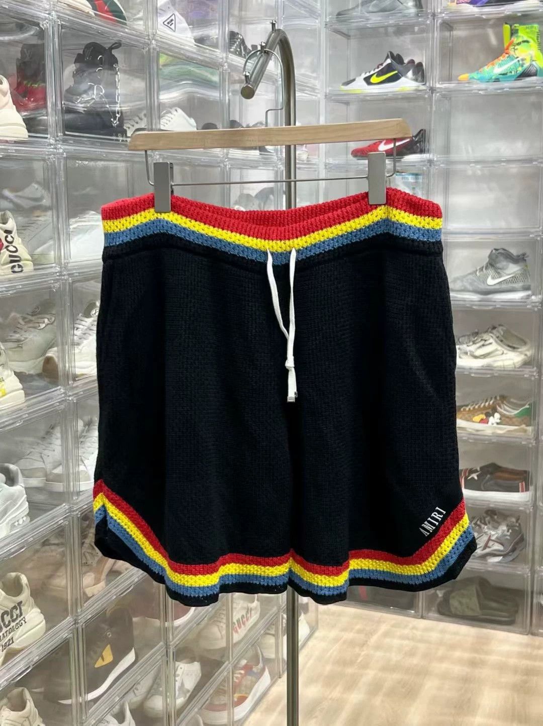 Amiri AMIRI Rainbow Knit Embroidered Shorts Size 36" / US 14 / IT 50 - 1 Thumbnail