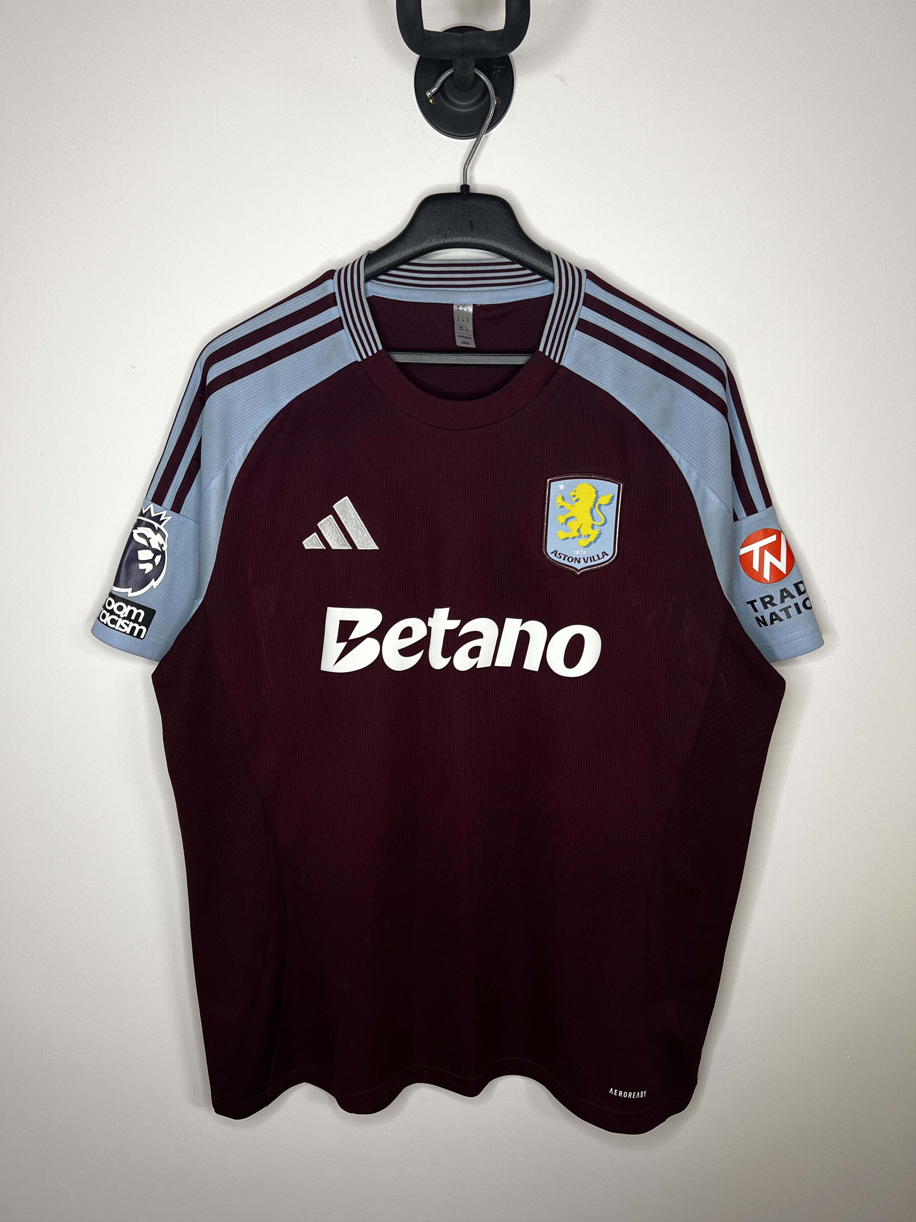 Adidas ASTON VILLA 2024 2025 HOME FOOTBALL SHIRT SOCCER JERSEY Size US XL / EU 56 / 4 - 1 Thumbnail