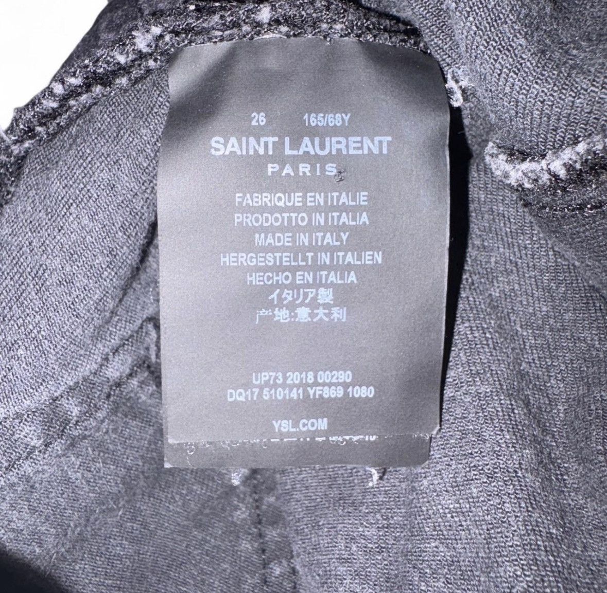 Saint Laurent Paris 2018 Saint Laurent Skinny Jeans Size 26" / US 2 / IT 38 - 4 Thumbnail