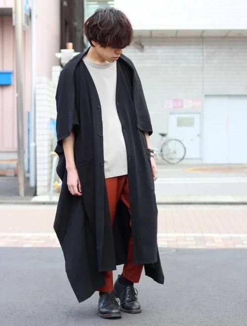 トップス Ground Y GY Cardigan(GA-T12-040) Yohji Yamamoto Ground Y oversized long cotton cardigan GA