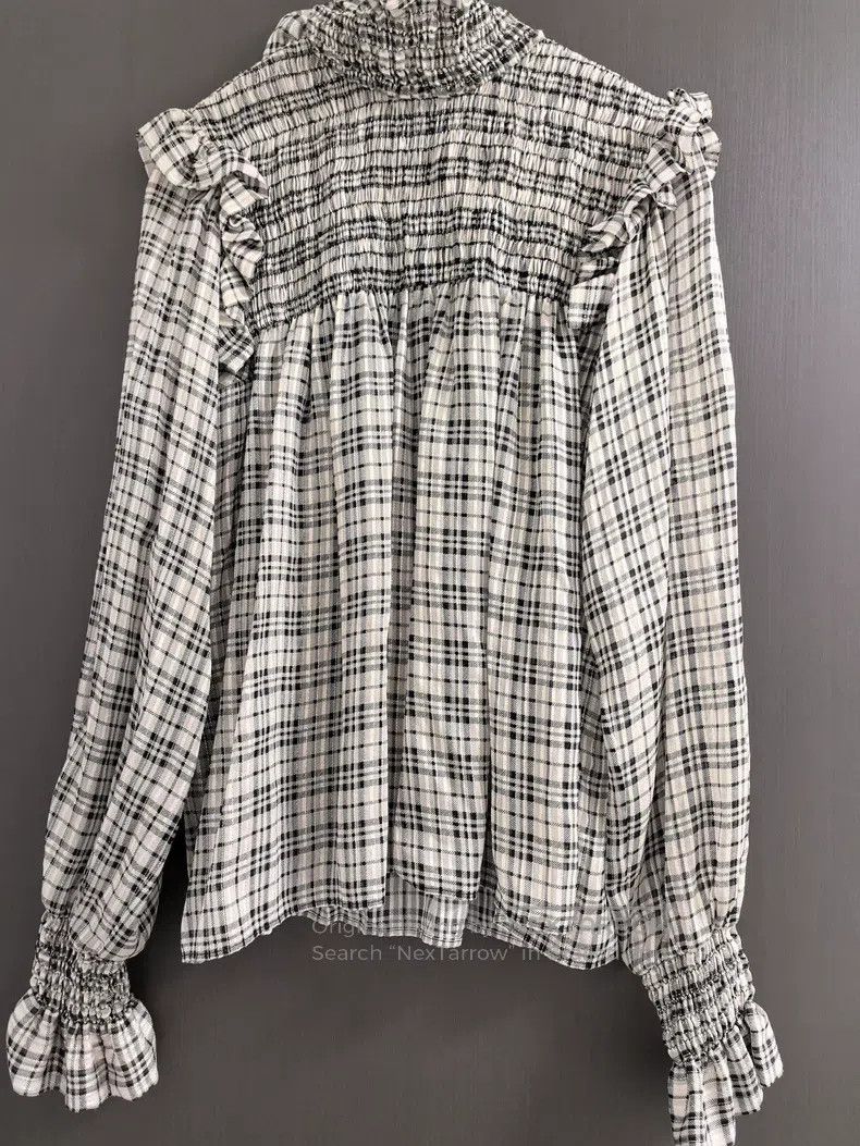 Saint Laurent Paris Saint Laurent Paris Striped Flounce Shirt Size XS / US 0-2 / IT 36-38 - 1 Thumbnail