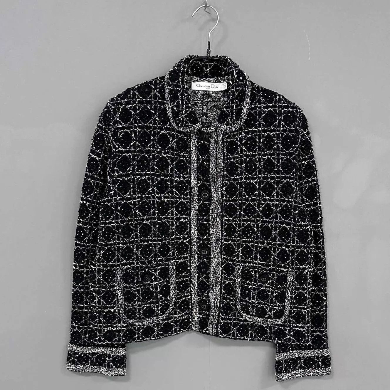 Dior Dior Black & White Houndstooth Tweed Jacket 38 Size S / US 4 / IT 40 - 1 Thumbnail