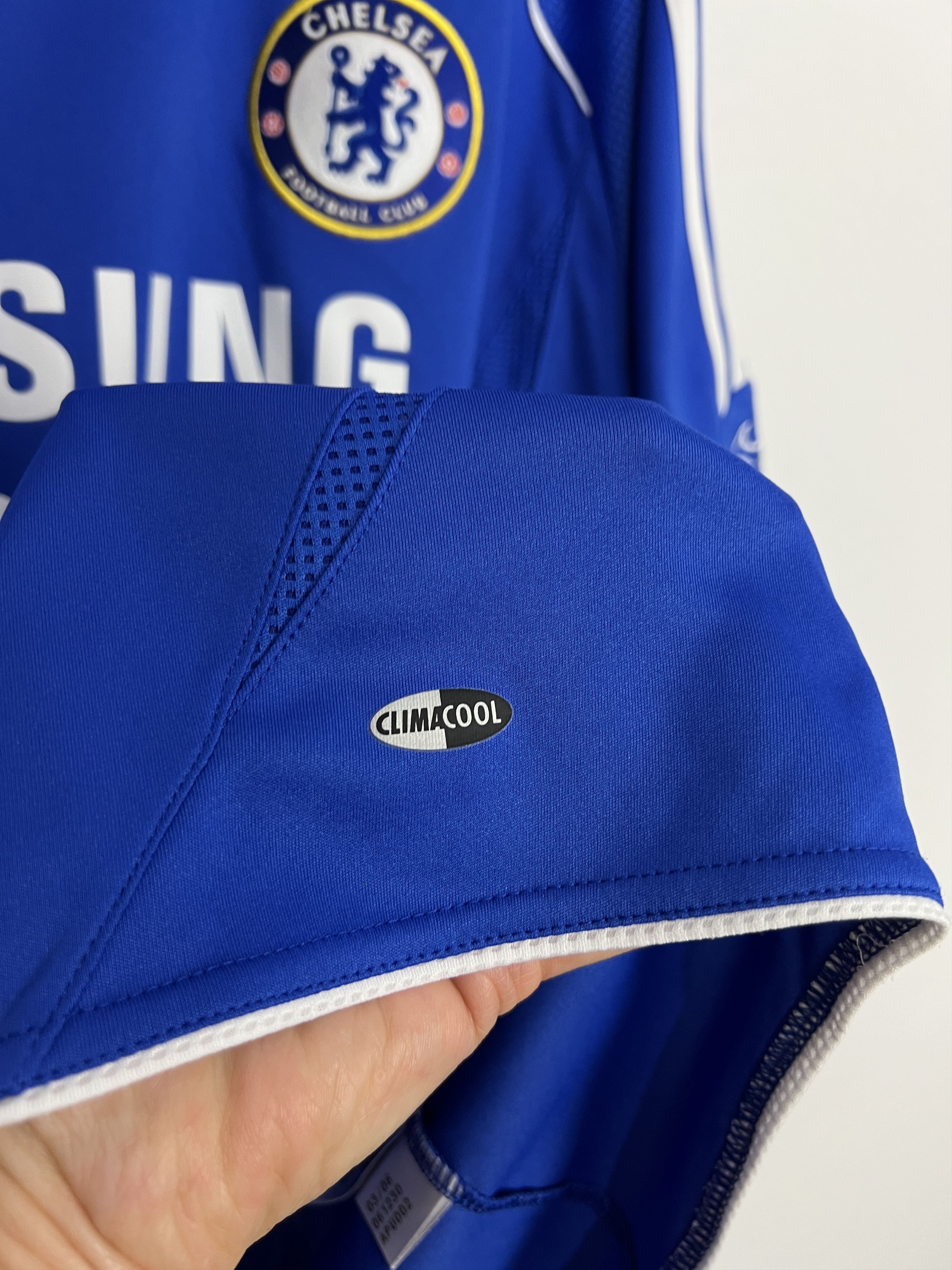 Adidas Chelsea football shirt 2006 Soccer #11 Drogba Jersey Trikot Size US XL / EU 56 / 4 - 5 Thumbnail