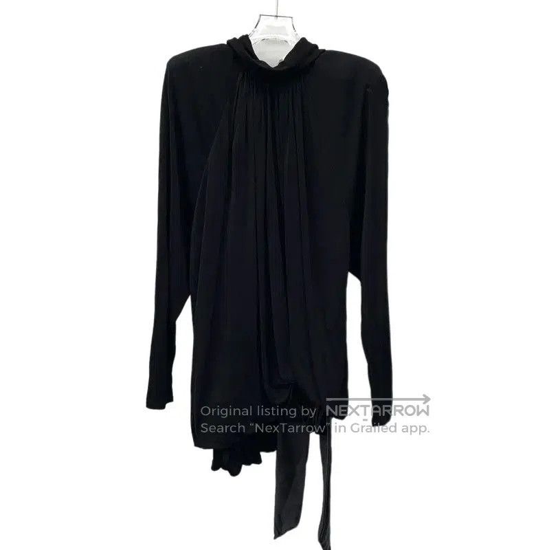 Yves Saint Laurent YSL Black Long Sleeve Dress Size S . Size S / US 4 / IT 40 - 1 Thumbnail