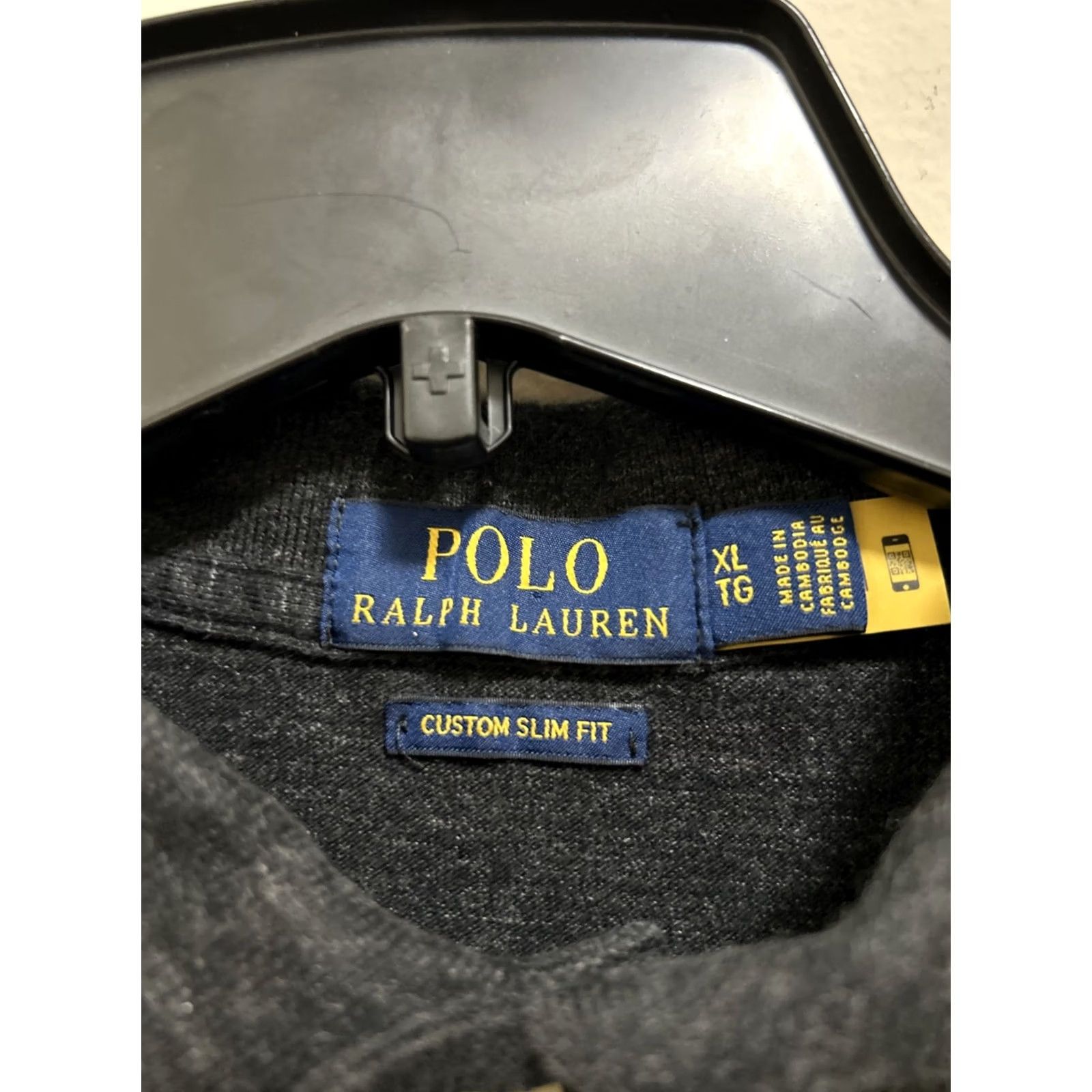 Ralph Lauren Ralph Lauren Polo Shirt Mens XL Gray Long Sleeve Polo Custom Slim Fit Pony Sport Size US XL / EU 56 / 4 - 6 Thumbnail
