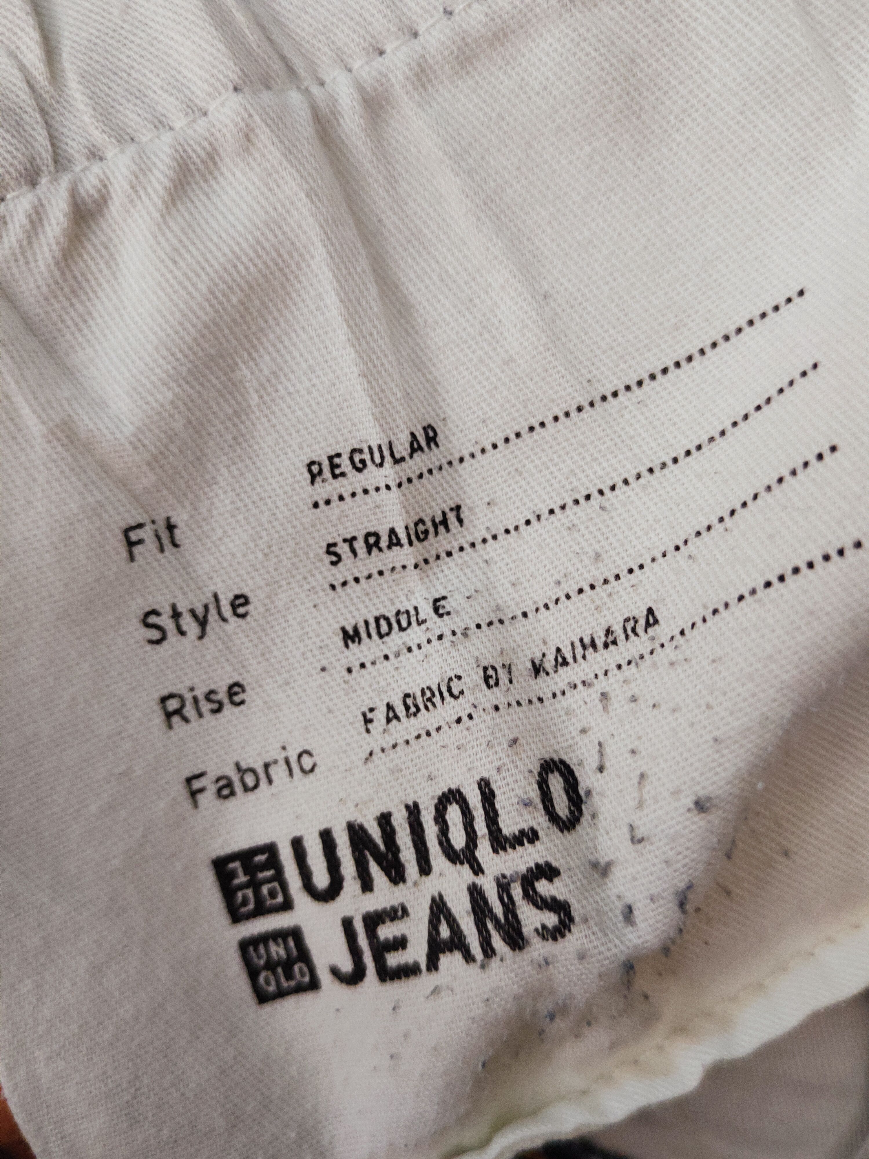 Japanese Brand Uniqlo Dark Blue Distressed Ripped Jeans #S2727 Size US 35 - 9 Thumbnail