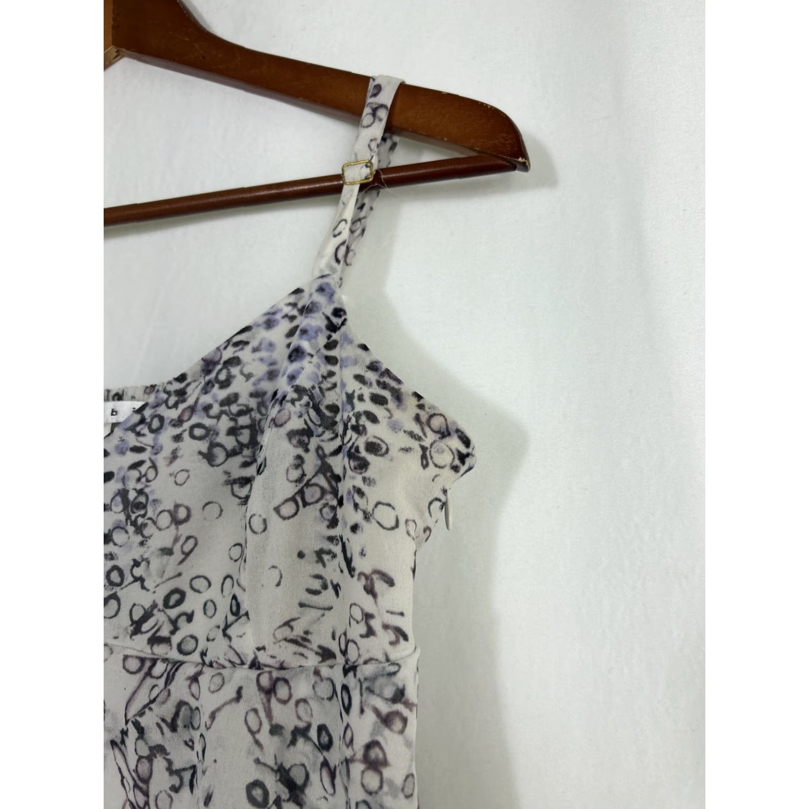 Vintage Cabi Womens Small Purple Circle Abstract Design Ruffle Layer Tank Top Size S / US 4 / IT 40 - 5 Thumbnail