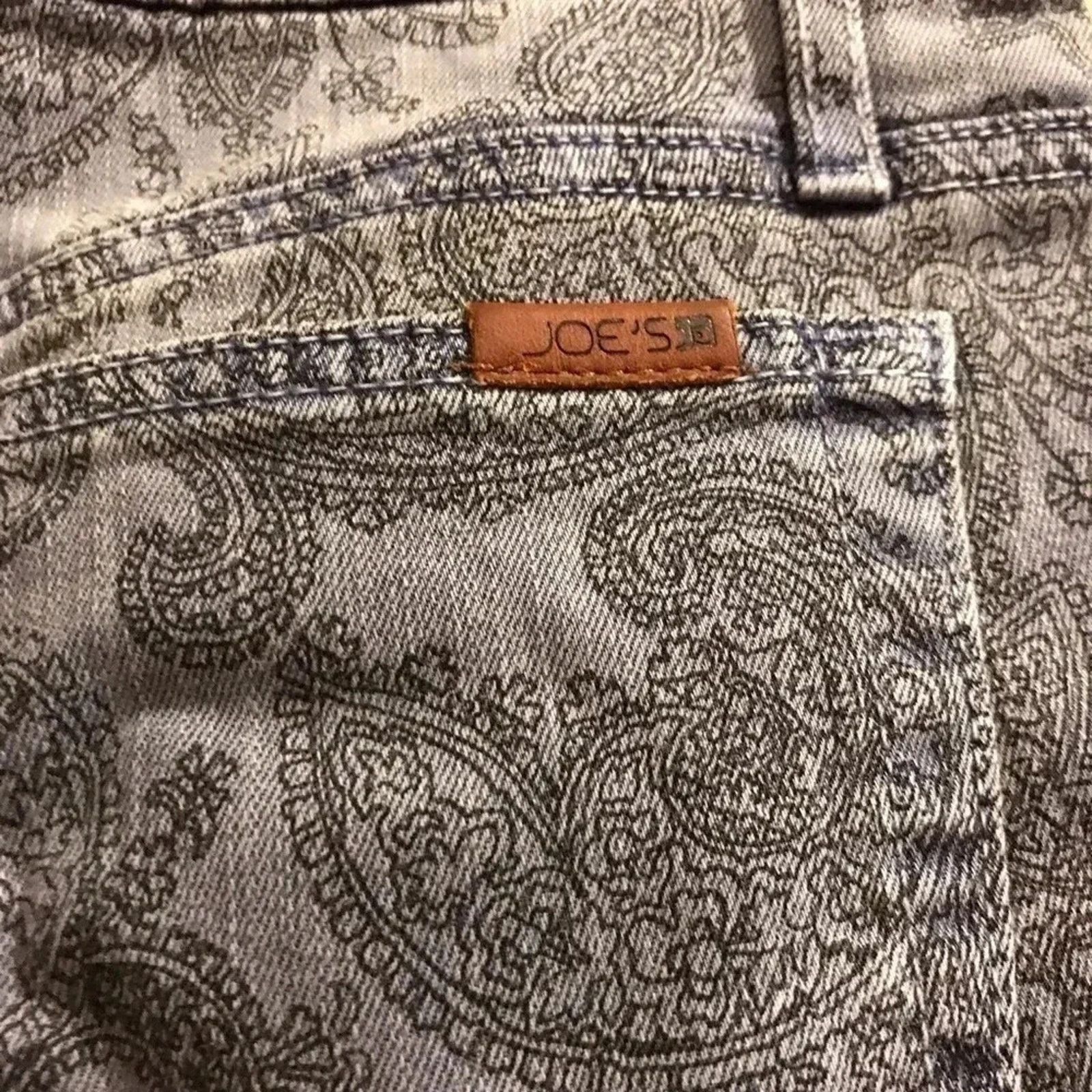 Other Joe's Jeans High Water Skinny Jeans Paisley Faded Size 28 Size 28" / US 6 / IT 42 - 8 Thumbnail