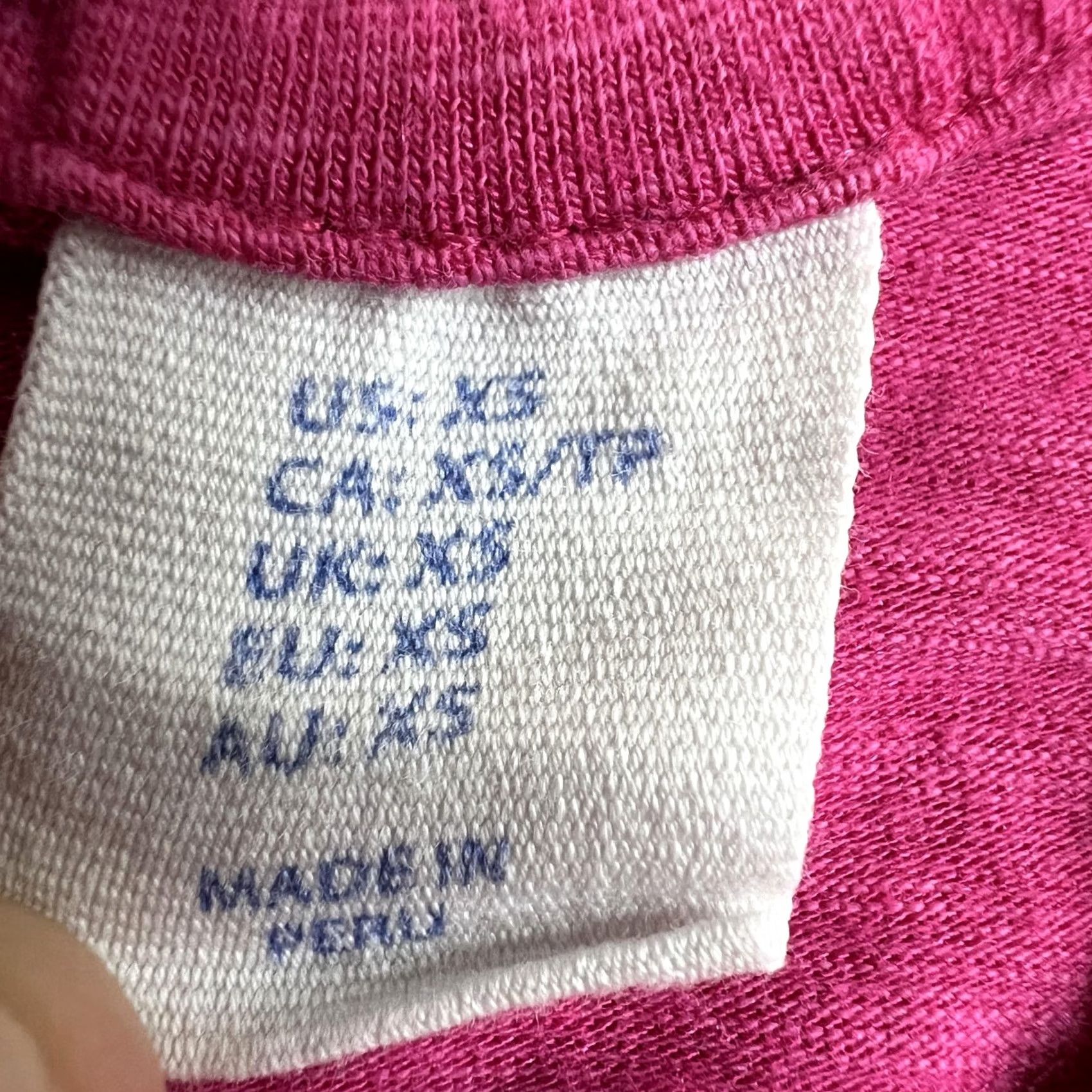 Pinko Sigrid Olsen Shirt Womens XS Pink Pocket Cap Sleeve Jersey Top Stretch Tee Size XS / US 0-2 / IT 36-38 - 4 Thumbnail