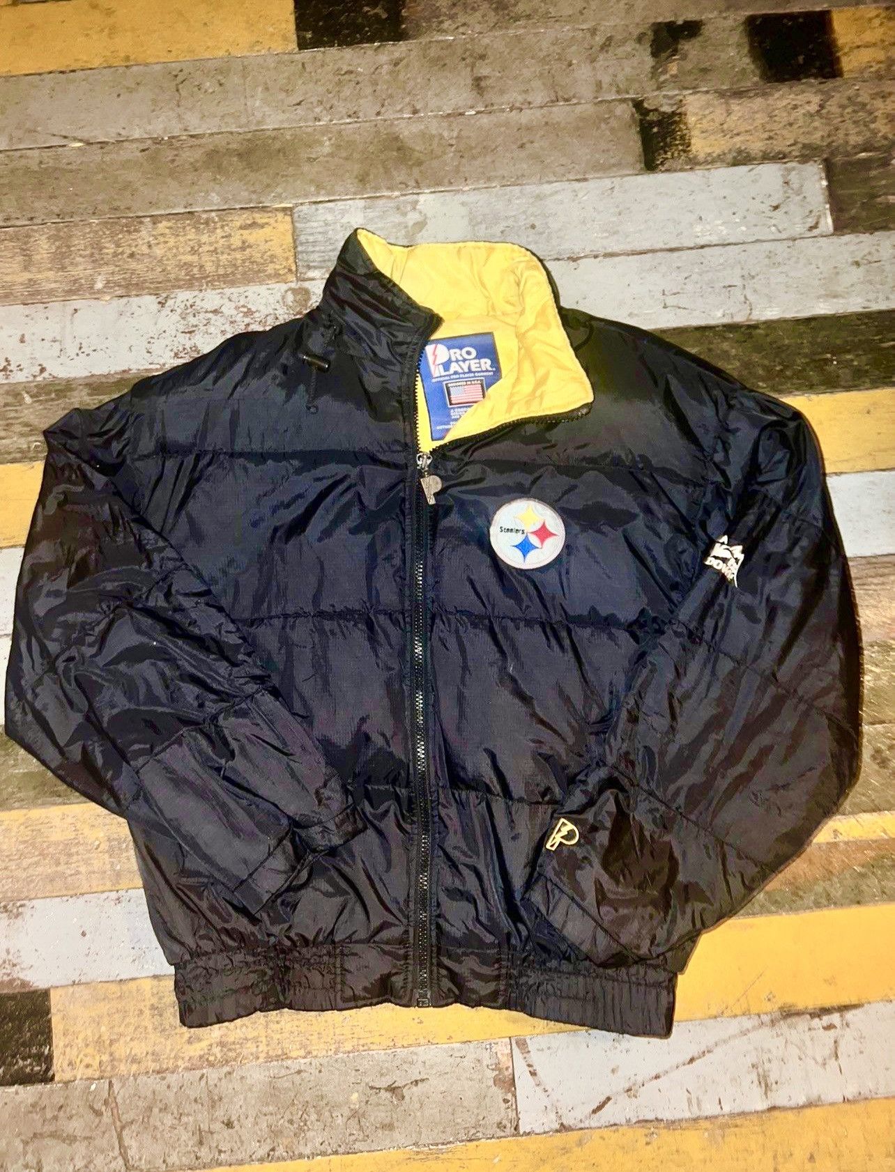 NFL × Pro Player 90s 🔥Steelers🔥 Pro Player puffer jacket Size US L / EU 52-54 / 3 - 1 Thumbnail