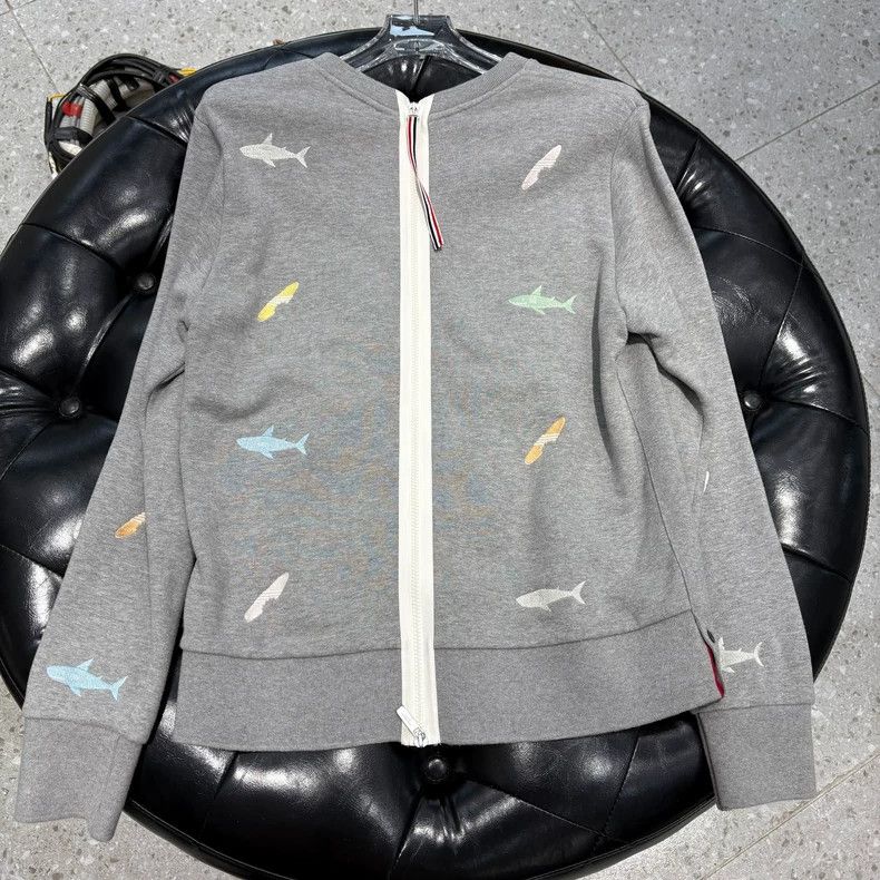 Other Thom Browne Shark embroidered hoodie Size US L / EU 52-54 / 3 - 2 Thumbnail