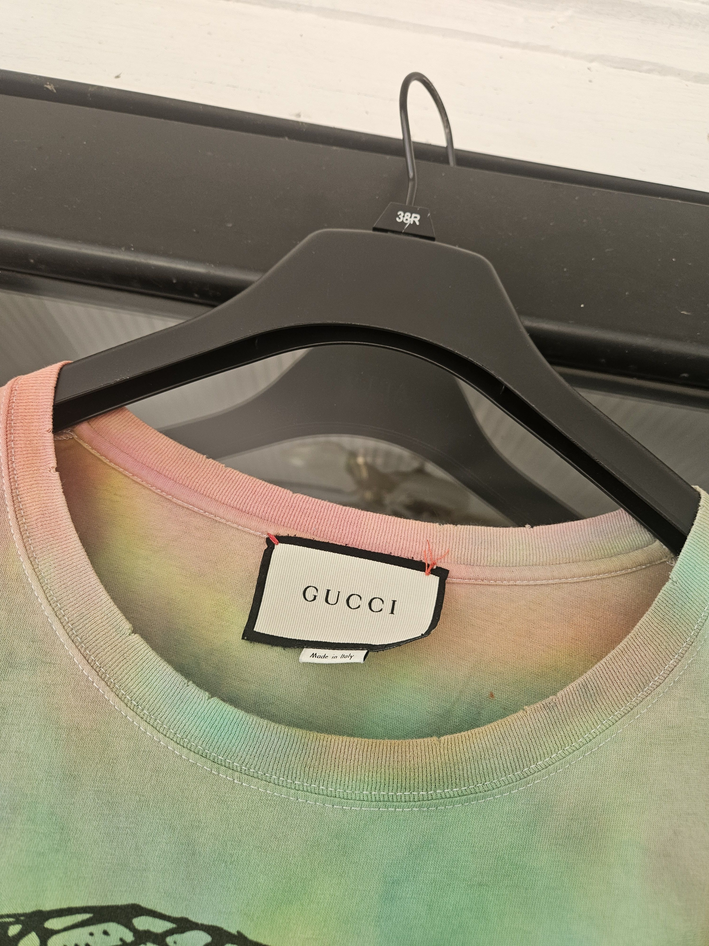 Gucci Gucci Ouroboros Tie Dye Distressed Snake Tee Shirt Size US XXL / EU 58 / 5 - 4 Thumbnail