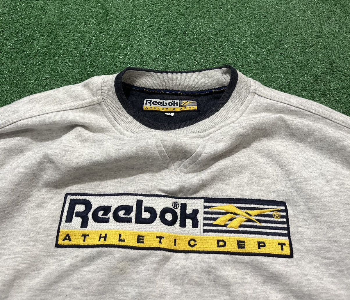 Reebok × Vintage Reebok Athletic Crewneck Vintage 90s Retro Embroidery Boxy Size US M / EU 48-50 / 2 - 4 Thumbnail