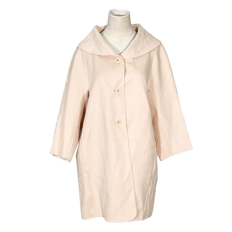 Max Mara Max Mara Solid color + wool + mulberry silk + cashmere Size L / US 10 / IT 46 - 1 Thumbnail