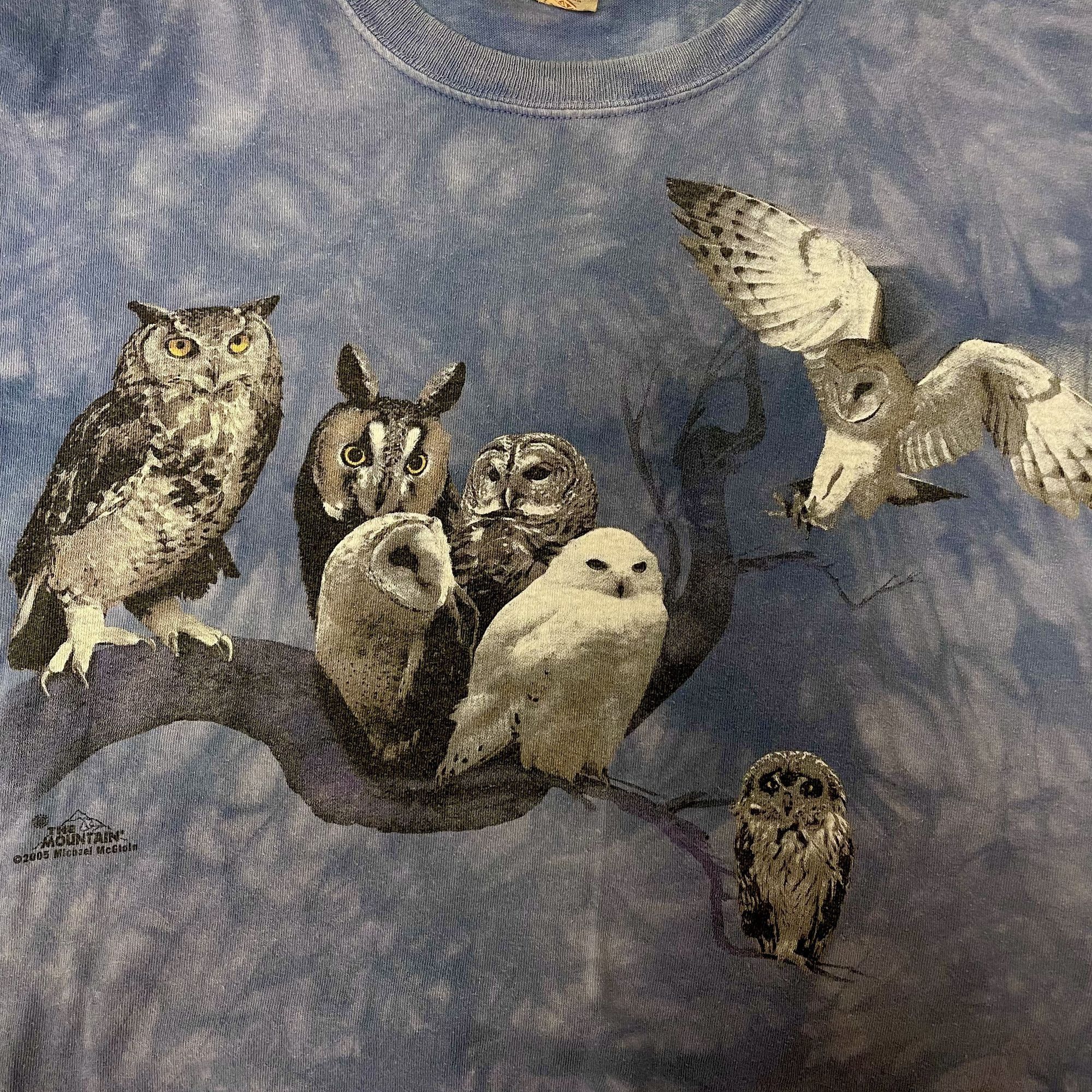 The Mountain Y2K The Mountain OWLS Tie Dye USA Graphic Birds T Shirt Size US M / EU 48-50 / 2 - 3 Thumbnail